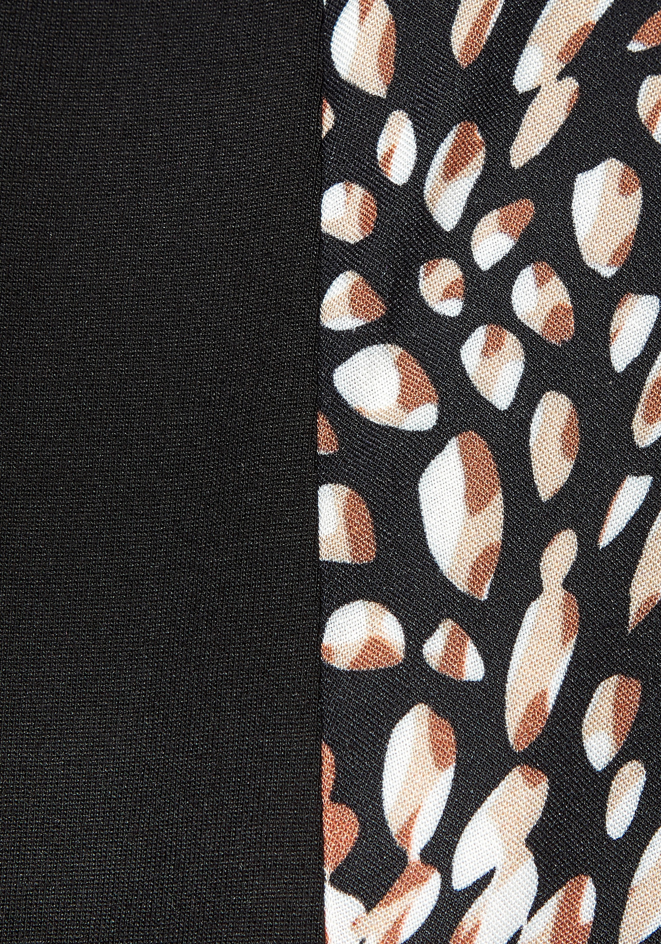 Beachtime T-shirt long aus Materialmix