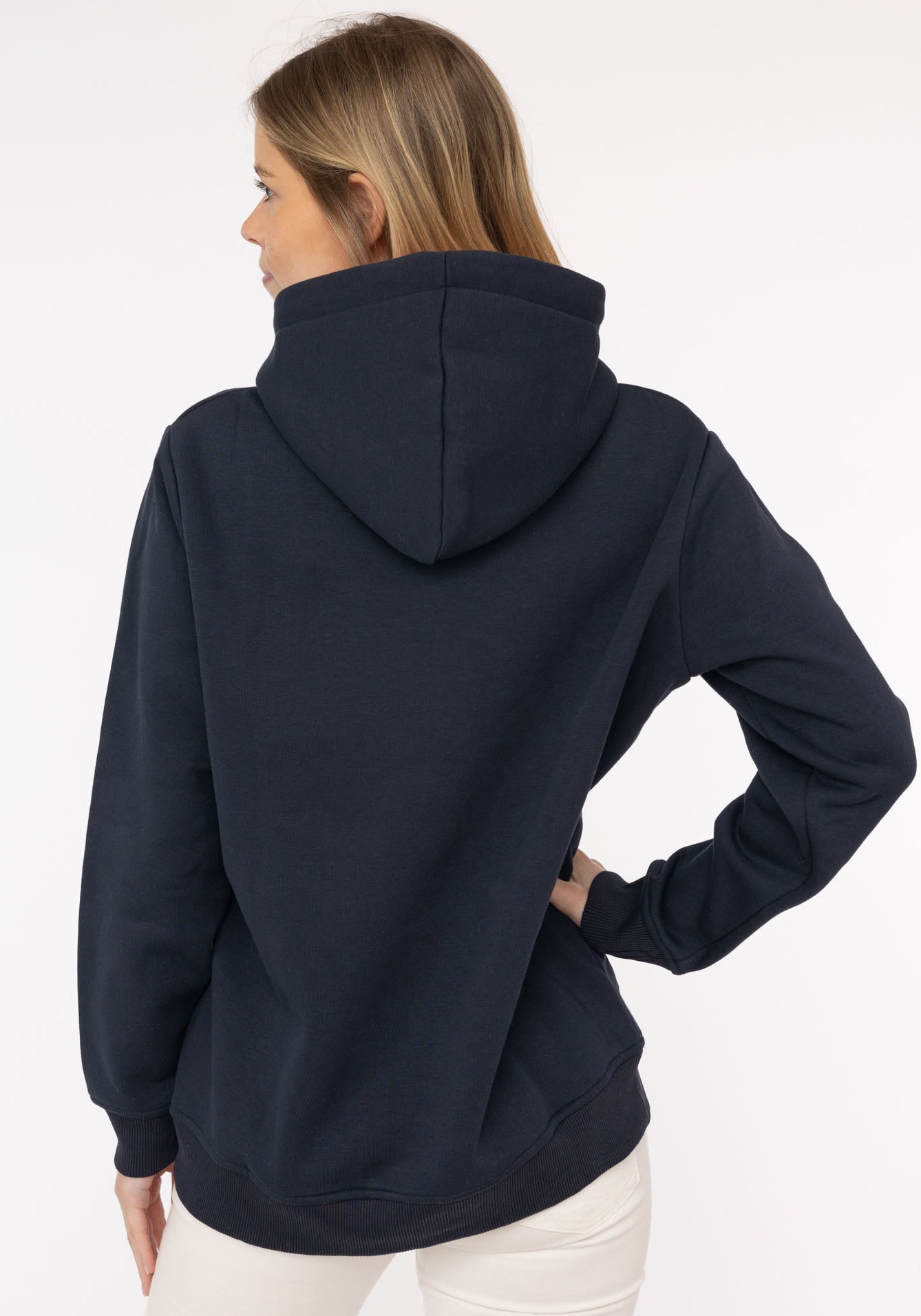 Zwillingsherz Hoodie »"Fernweh nach Meer"«, mit maritimer Stickerei, Kängurutaschen