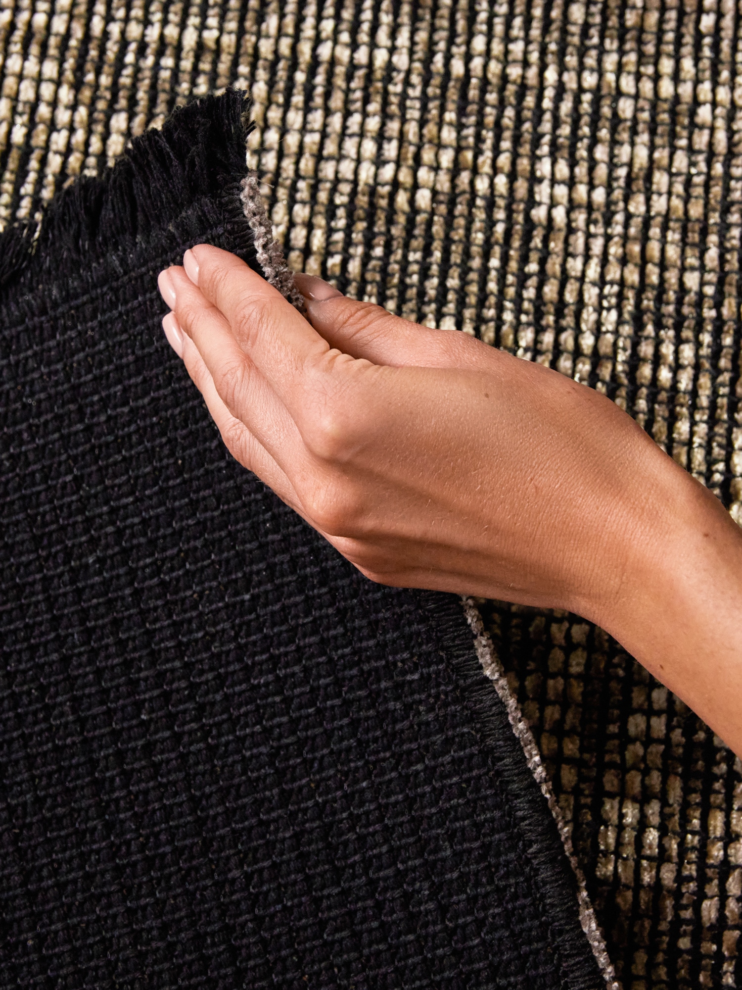 ELLE DECORATION Tapis »Prisma« Rectangulaire 5 mm Höhe Glanz-Effekt, Karo Design, Kachel-Optik, Wohnzimmer, Schlafzimmer,Flur