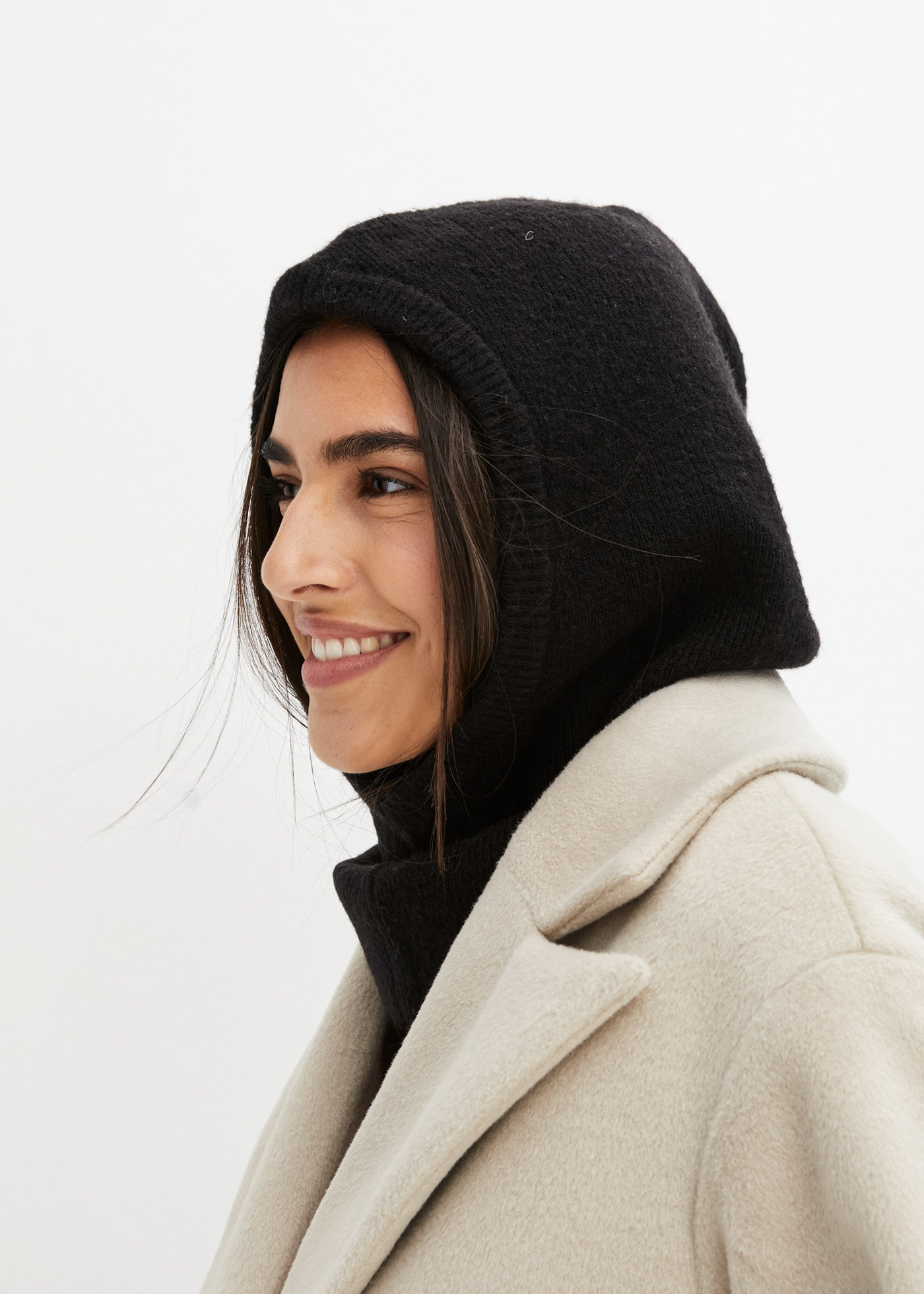 bonprix Strickmütze »Balaclava« Balaclava-Funktion, bequeme Passform, schlichtes Design