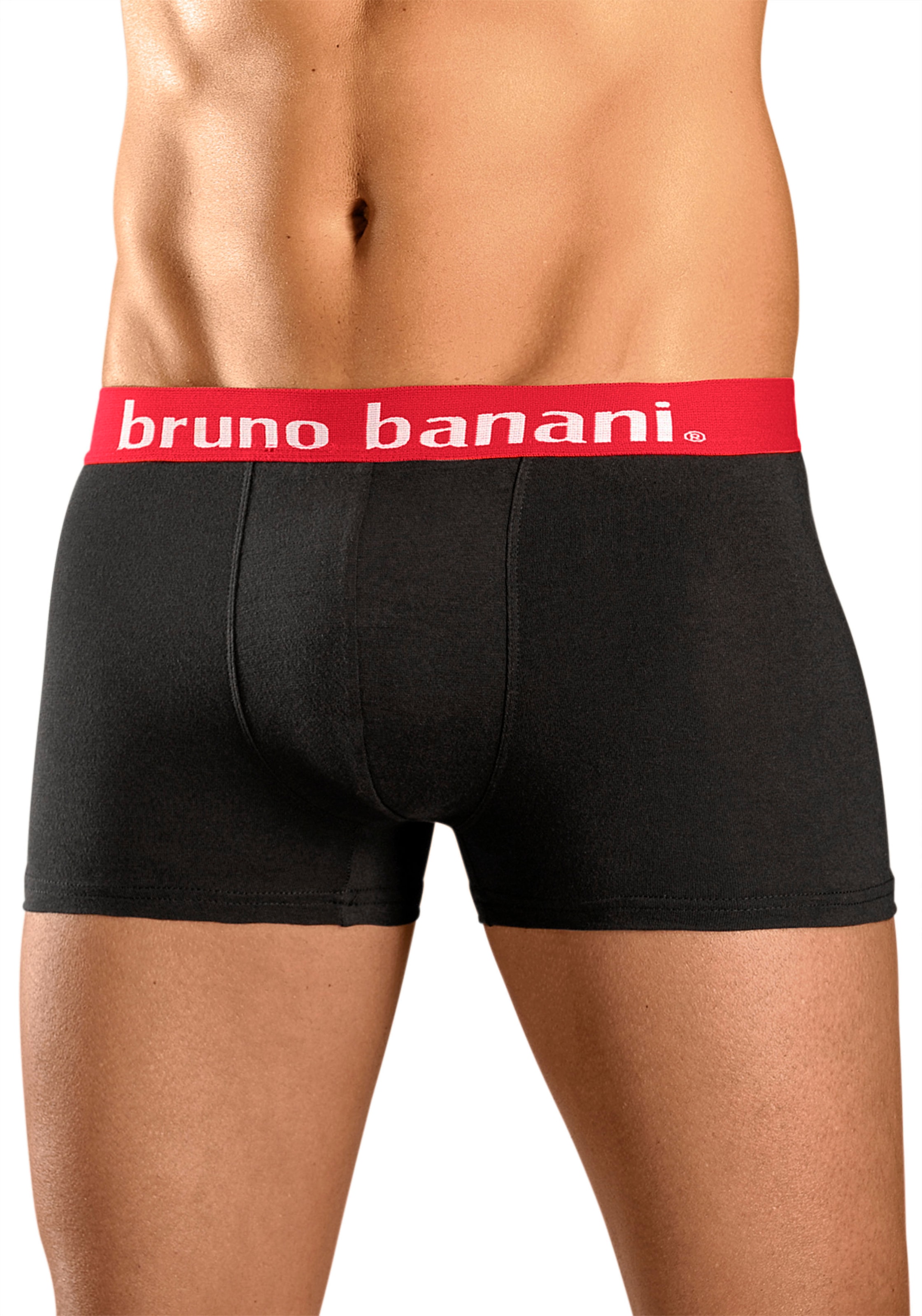 Bruno Banani Boxer »Boxershorts für Herren« Packung, 4 Stk. mit Kontrast-Webbund
