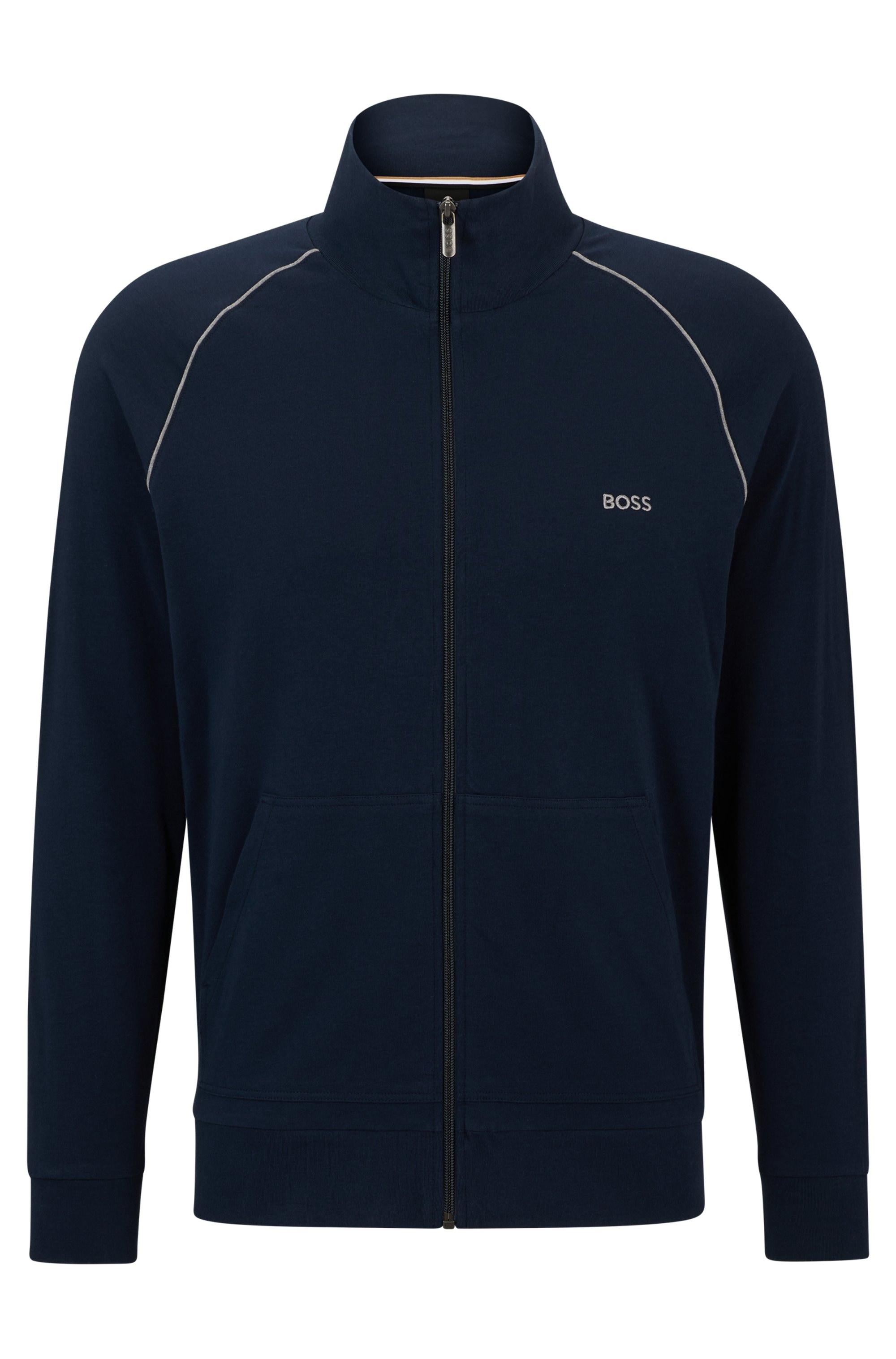 BOSS Sweatjacke »Mix&Match Jacket Z«, mit Kontrastnaht am Ärmel