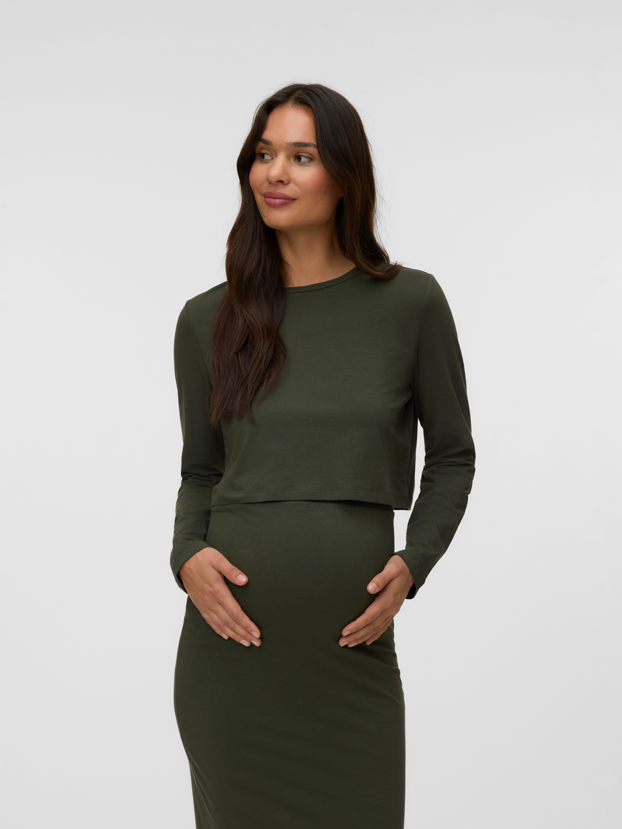 Image of Mamalicious Langarmshirt "MLKERRIE LS TOP AND SKIRT JRS SET NOOS" Set, 2 Baumwollmischung, regular fit