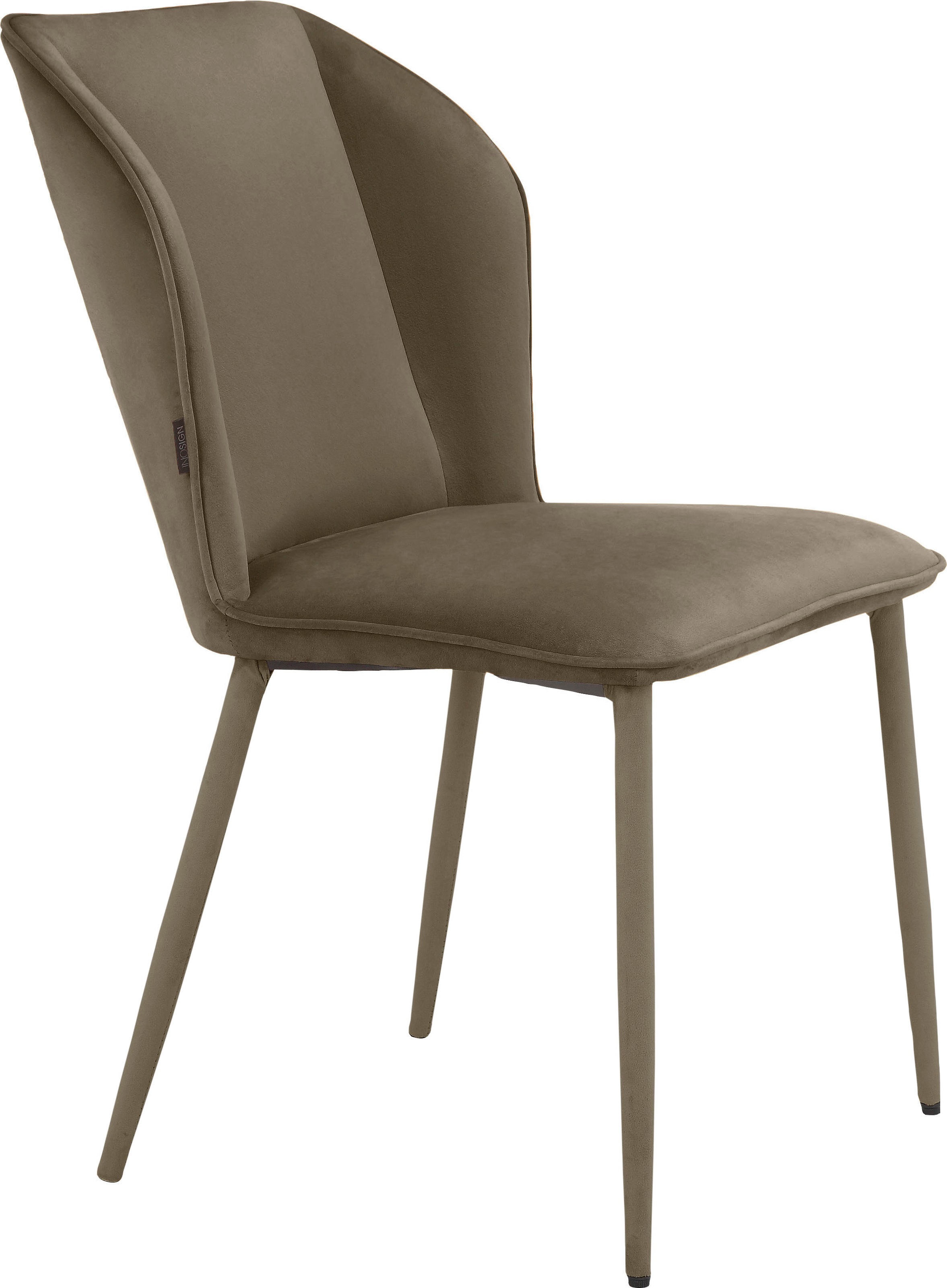 Image of GOODproduct Esszimmerstuhl "Koa" () 2 Stk.in Velourstoff, mit Sitz und Rücken gepolstert, Sitzhöhe 49 cm