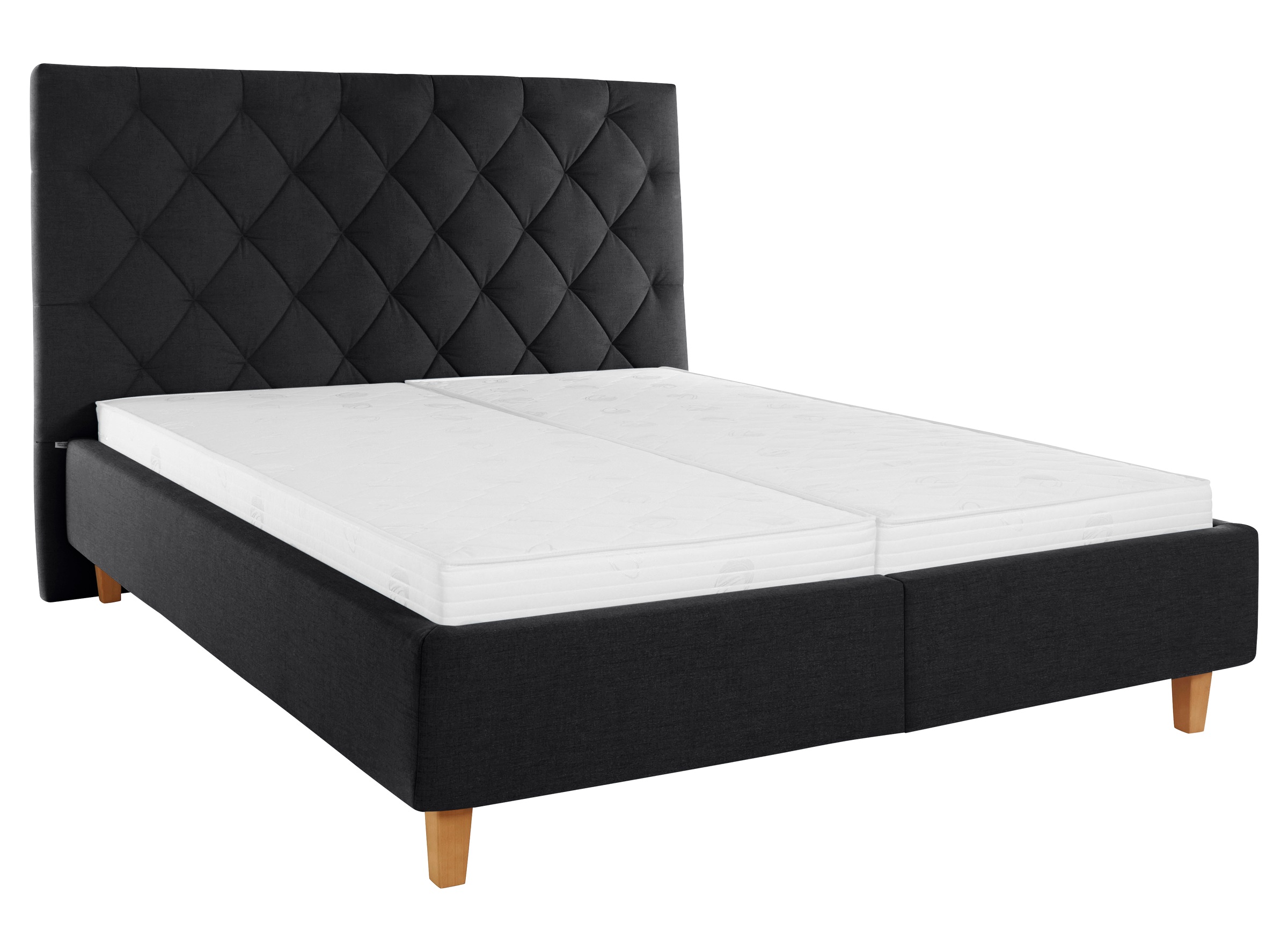 Guido Maria Kretschmer Home&Living Polsterbett »Sunley 140«, Kreuzsteppung, Kopfteilhöhe 142 cm, ohne oder mit Matratze/Lattenrost