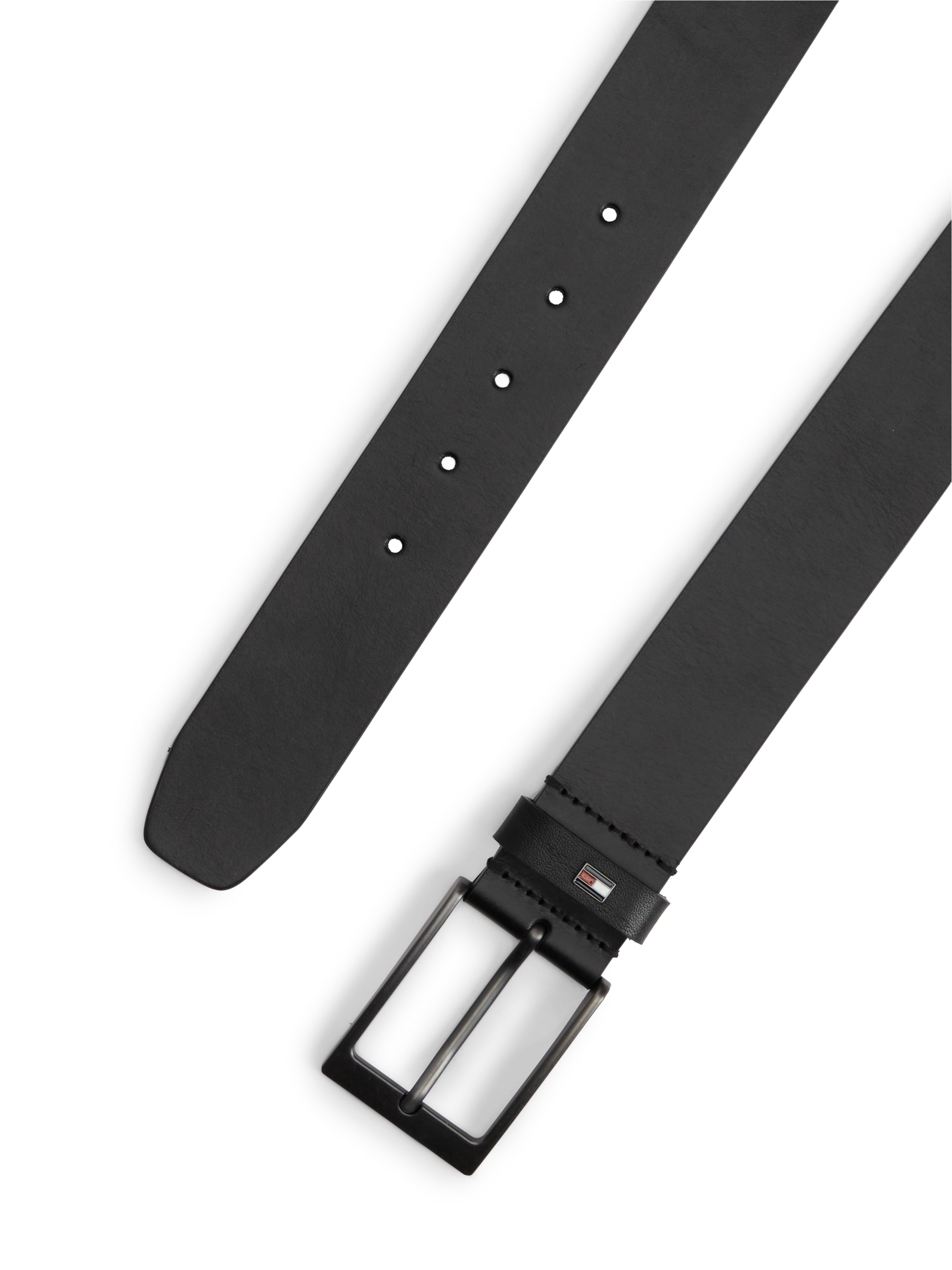 Tommy Hilfiger Ceinture en cuir »LAYTON 4.0« avec petit logo drapeau