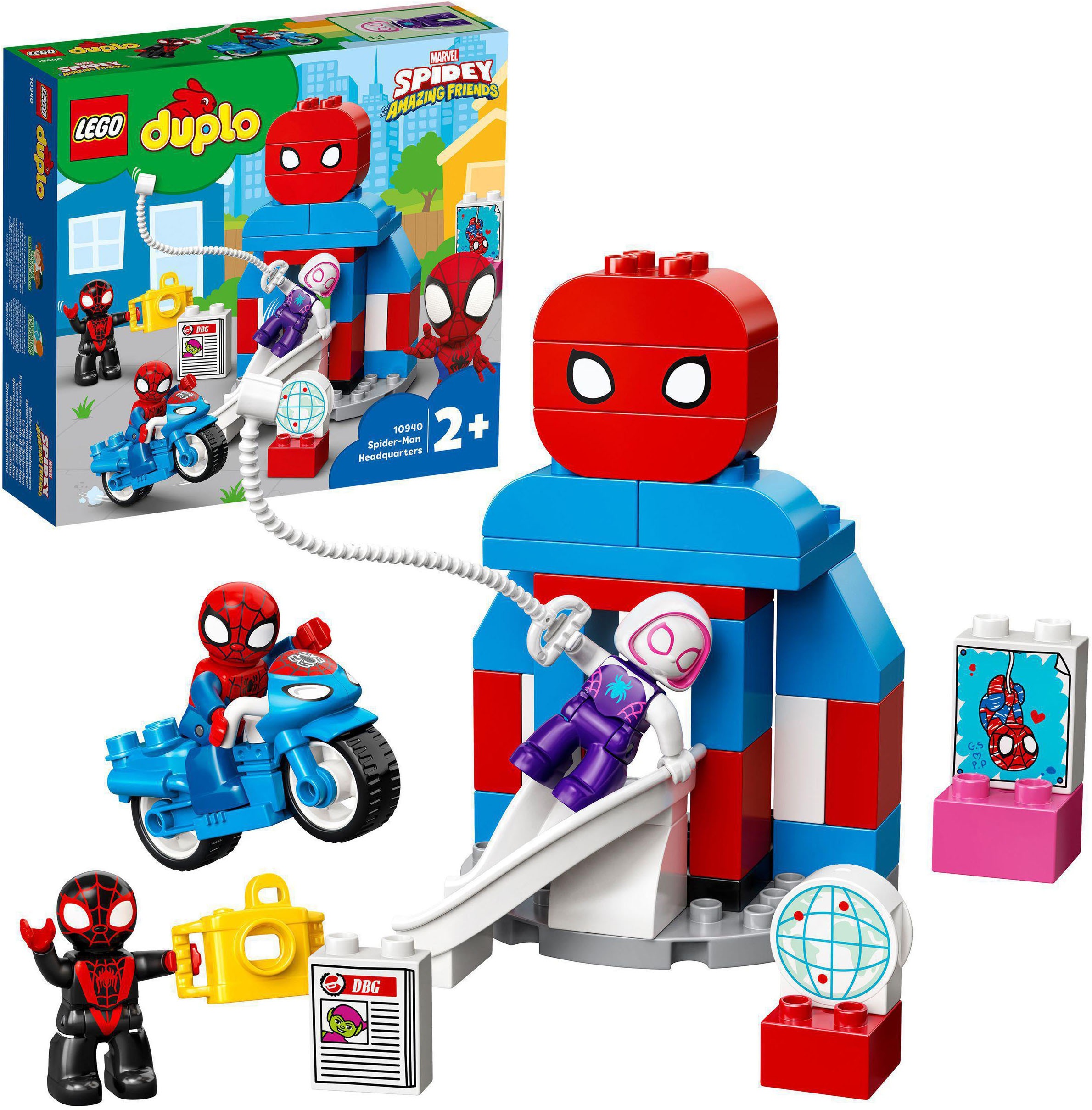 Image of LEGO® Konstruktionsspielsteine »Spider-Mans Hauptquartier (10940), LEGO® DUPLO® Super Heroes«, (36 St.) bei Ackermann Versand Schweiz