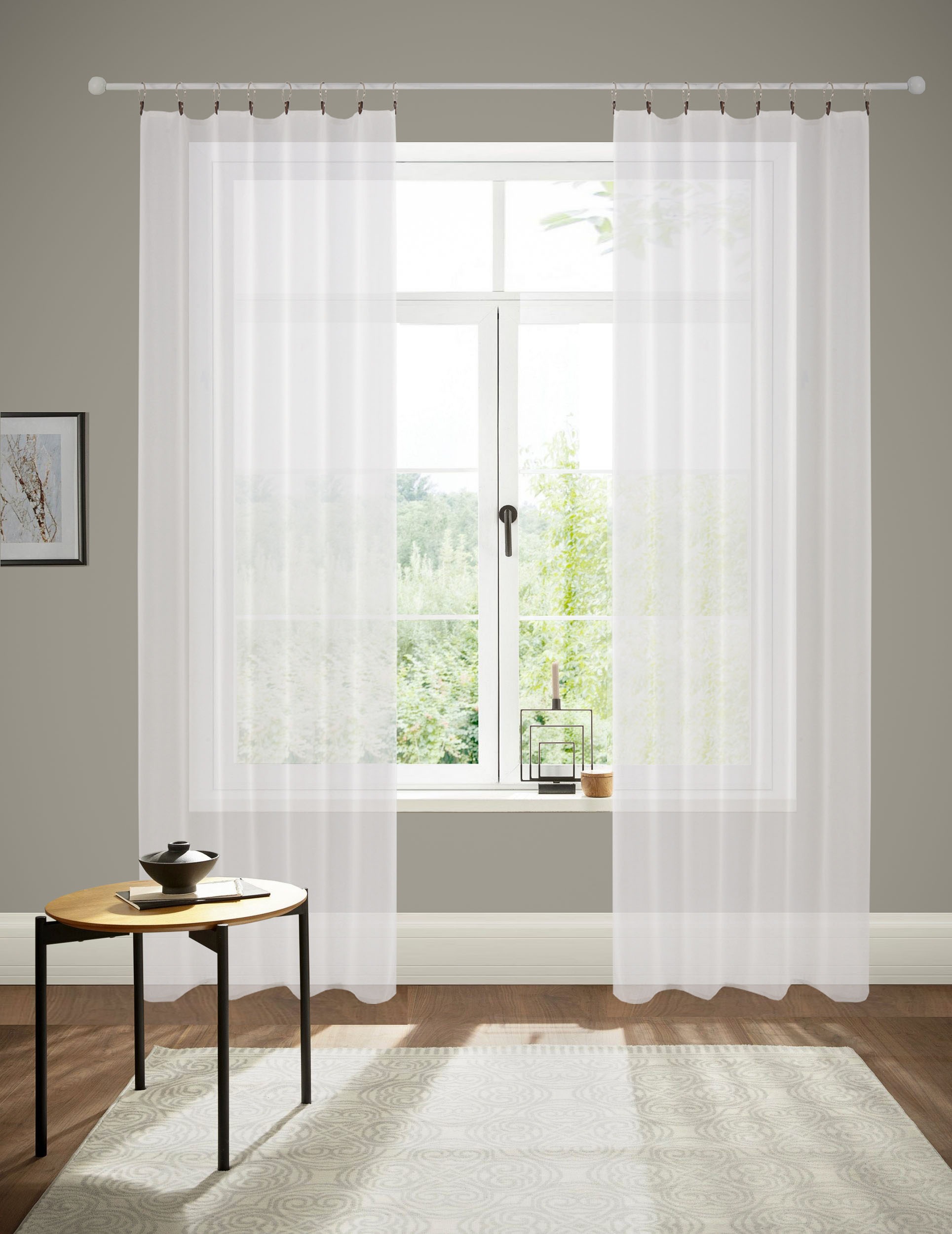 Image of andas Gardine »Pino«, (1 St.), halbtransparent, monochrom, verschiedene Grössen bei Ackermann Versand Schweiz