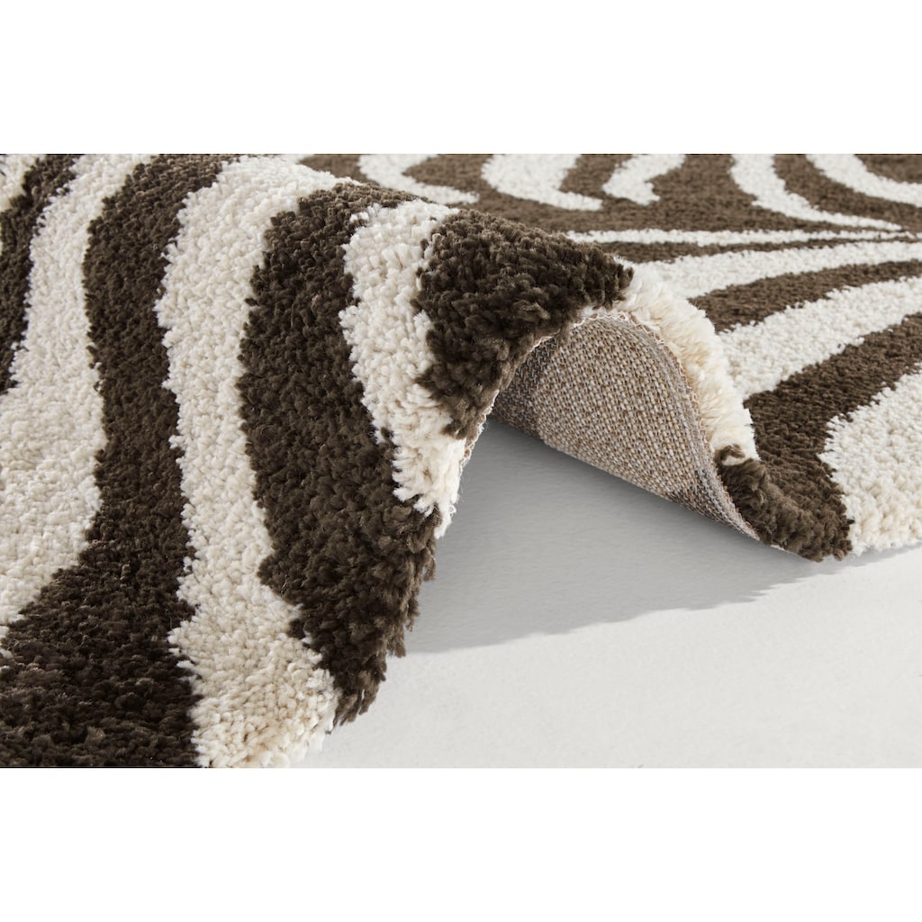 HANSE Home Hochflor-Teppich »Desert«, rechteckig, Zebra Design, besonders weich durch Microfaser, Robust, Pflegeleicht