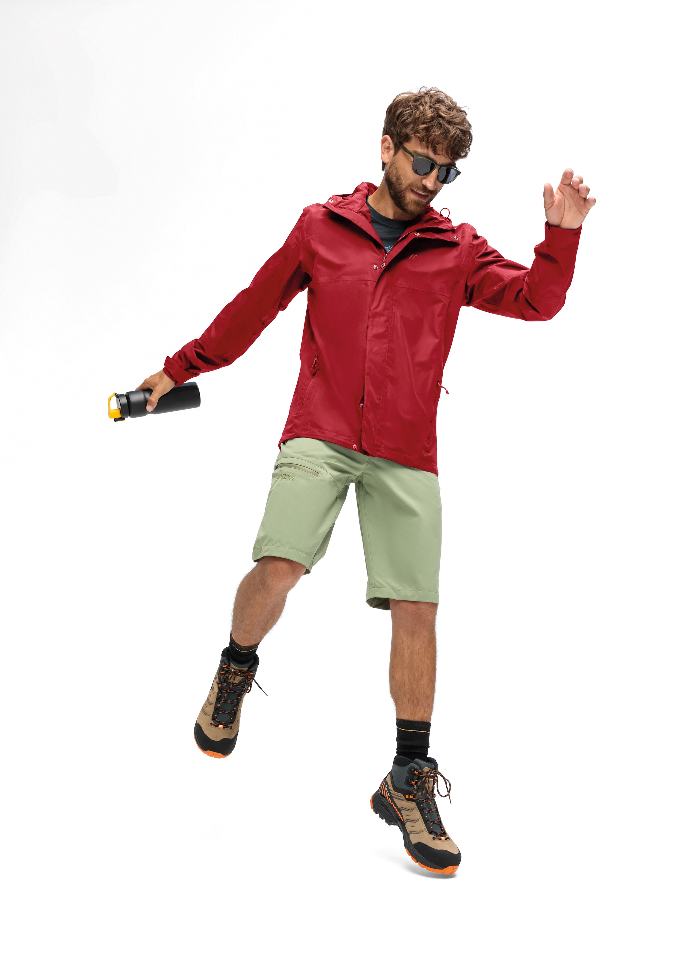 Maier Sports Regenjacke »Abbenstein M« Herren Jacke wasserdicht, moderner Windbreaker, Outdoorjacke, Reg. Fit