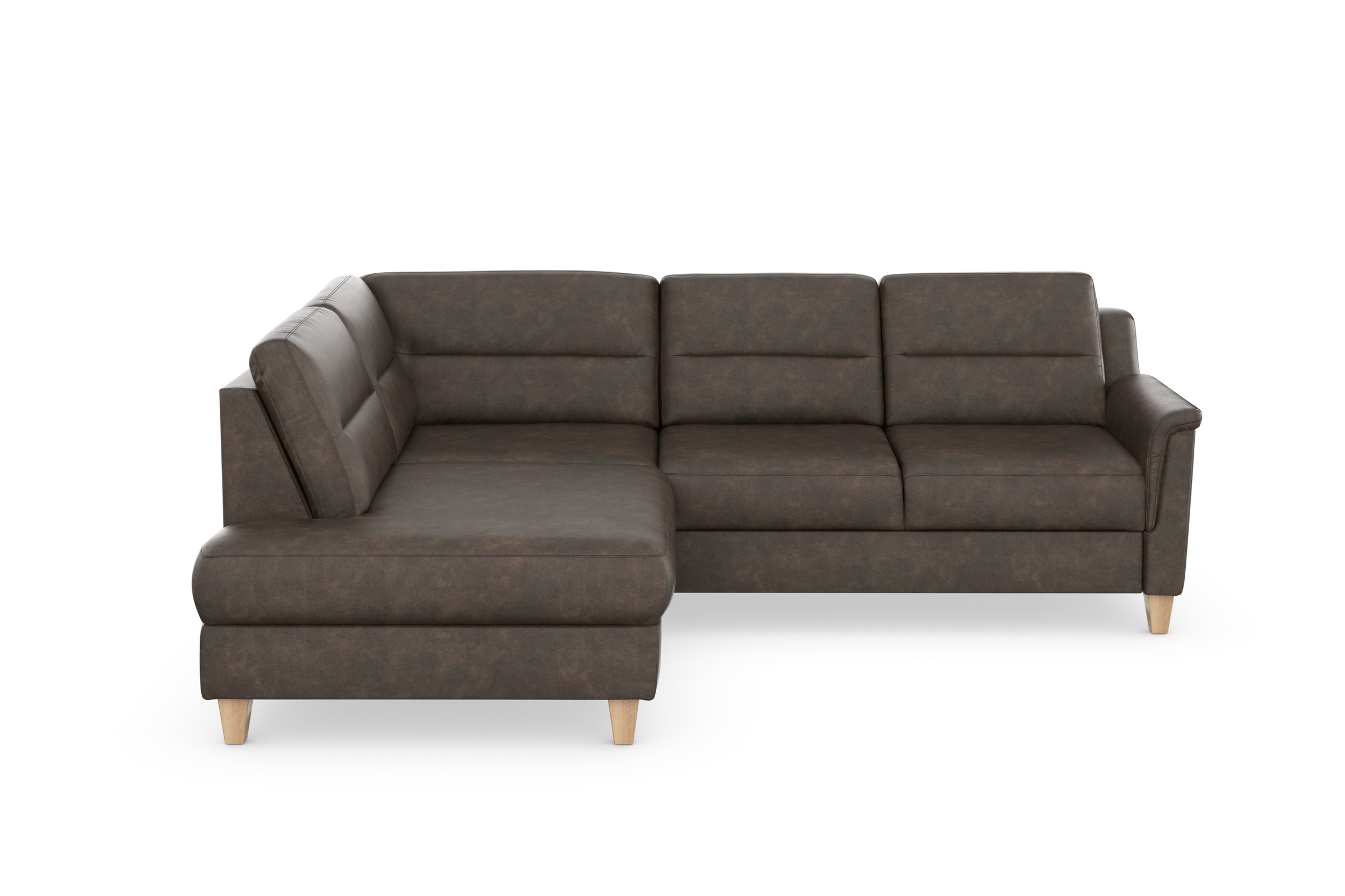 sit&more Ecksofa »Farö L-Form« inklusive Federkern, wahlweise mit Bettfunktion und Bettkasten