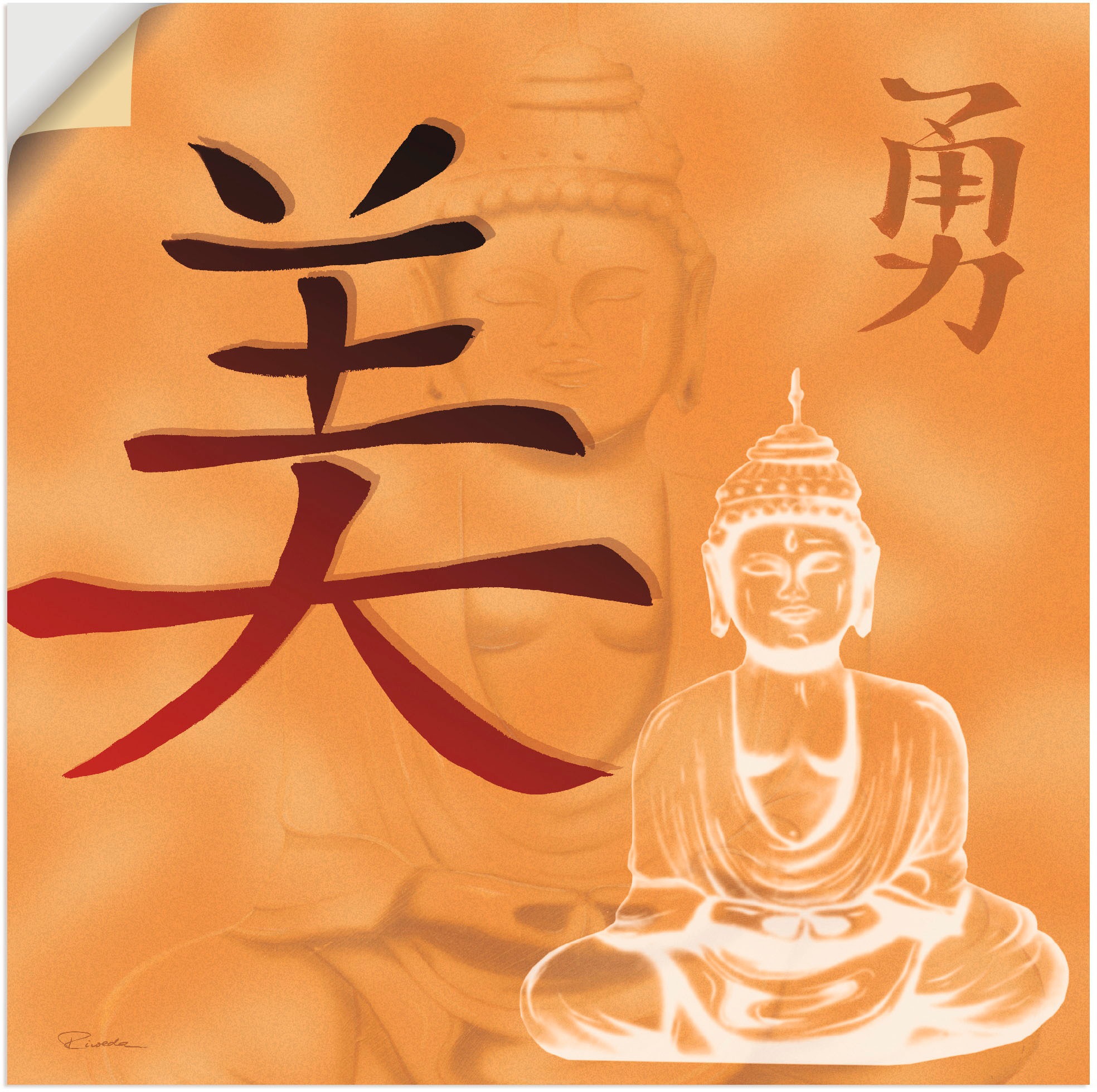 Image of Artland Wandbild »Schönheit und Mut«, Religion, (1 St.), in vielen Grössen & Produktarten - Alubild / Outdoorbild für den Aussenbereich, Leinwandbild, Poster, Wandaufkleber / Wandtattoo auch für Badezimmer geeignet bei Ackermann Versand Schweiz