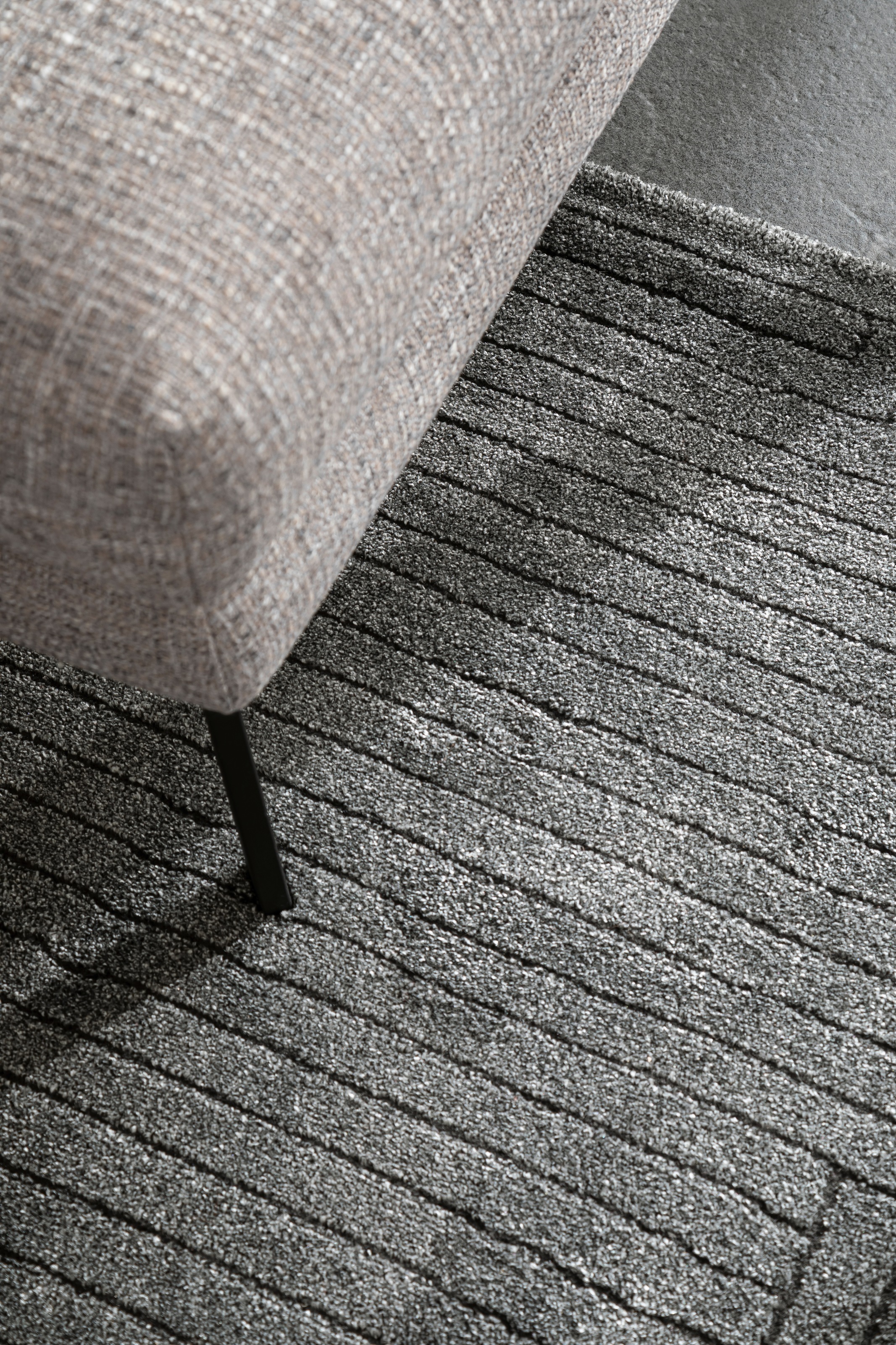 SCHÖNER WOHNEN-Kollektion Teppich »Pure 6317-242«, rechteckig, 22 mm Höhe, Kurzflor, Hoch Tief Struktur, Wohnzimmer, Schöner Wohnen Kollektion