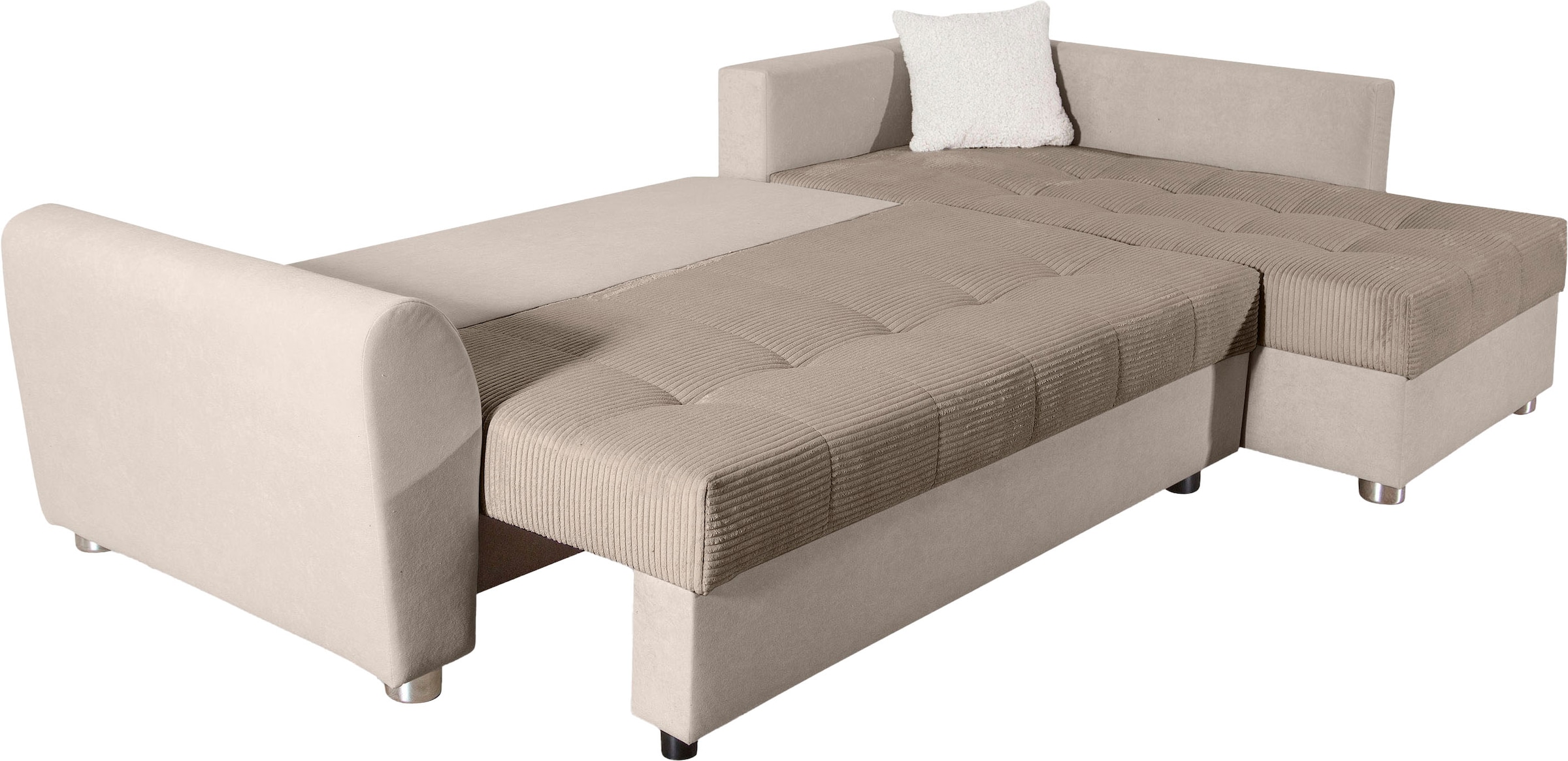 COLLECTION AB Ecksofa »JANA XL-Sofa L-Form«, inkl. Bettfunktion, Bettkasten und Bonnelfederkern