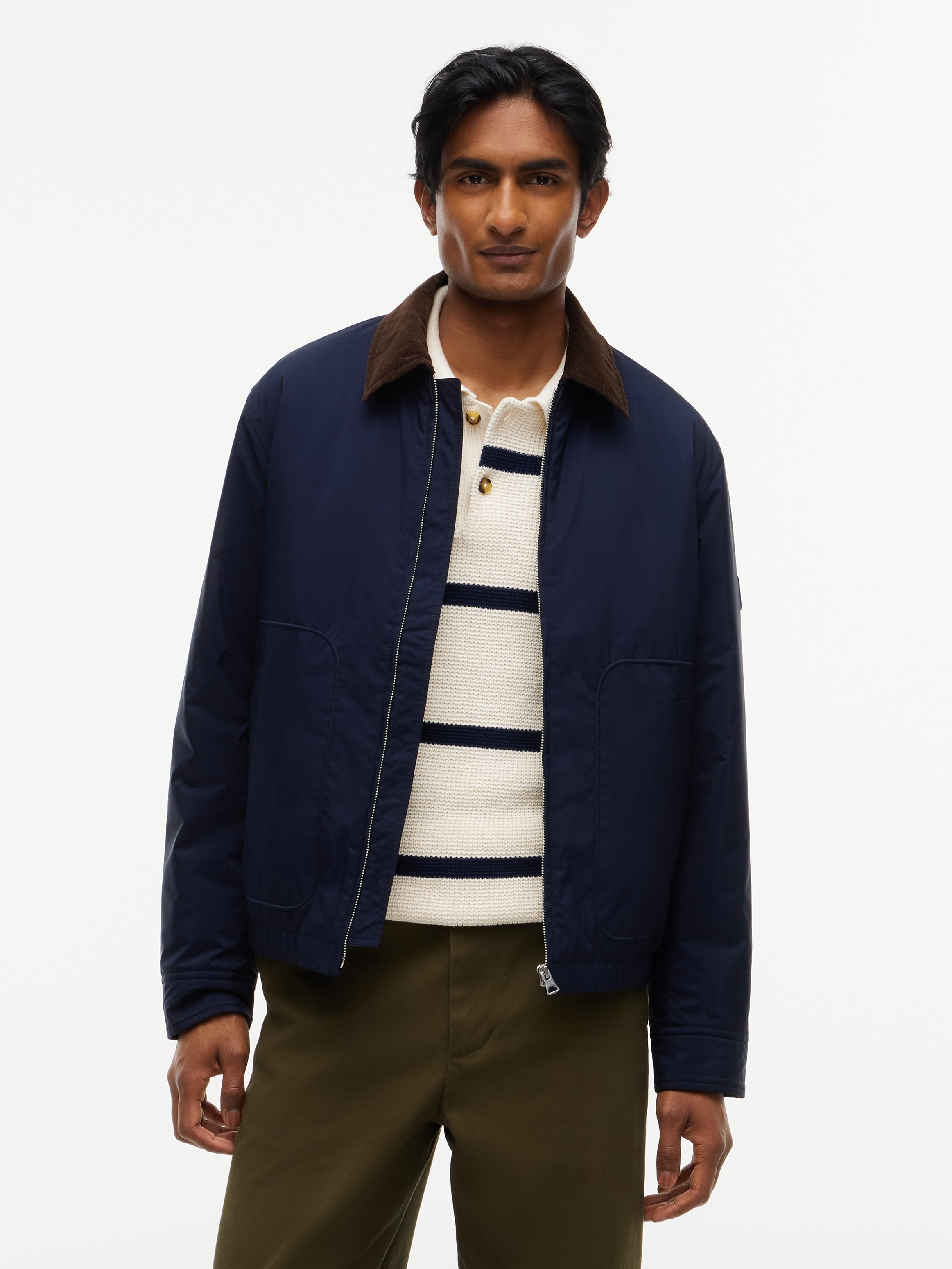 Image of Tommy Hilfiger Blouson "SURPLUS PADDED IVY" mit elastischem Bund, kontrastfarbener Kragen