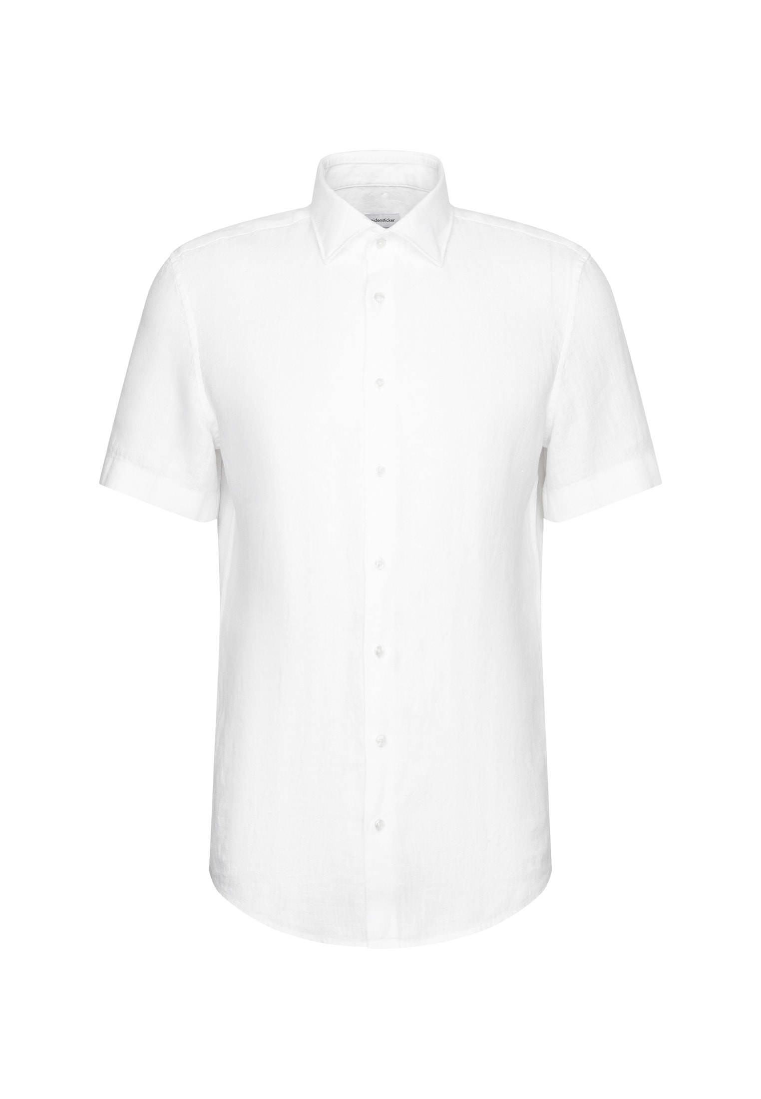 seidensticker Chemise en lin »Schwarze Rose« Col Kent 1/2 cintré uni