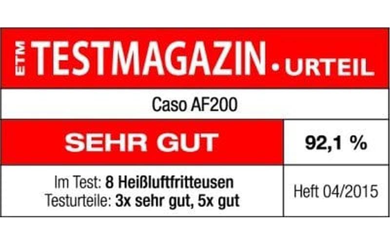 Caso Heissluftfritteuse »AF 200, 2.5 kg«, 2000 W, Fassungsvermögen 2,5 l