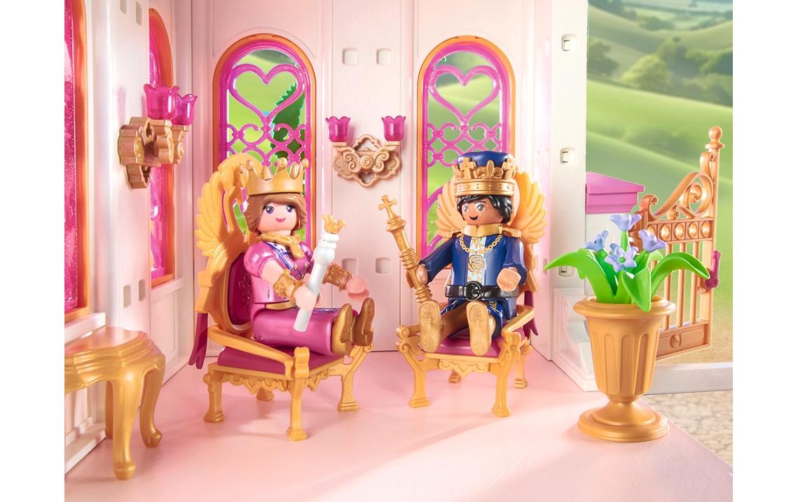 Playmobil® Spielbausteine »Princess Magic Prinzessinnenschloss mit Königspaar 71845«, (422 St.)