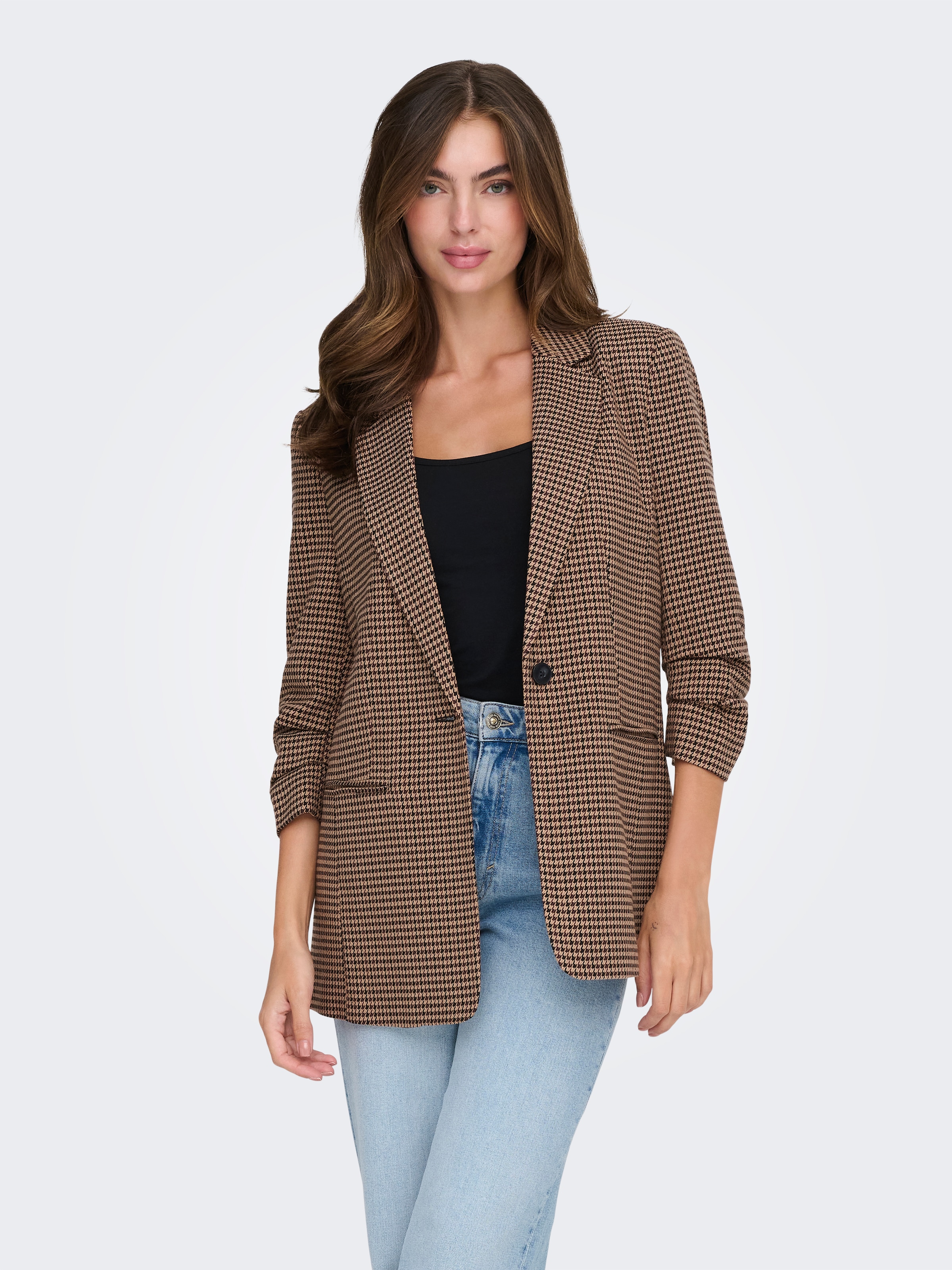 Image of ONLY Kurzblazer "ONLLETTIE LIFE 3/4 CHECK BLAZER TLR"