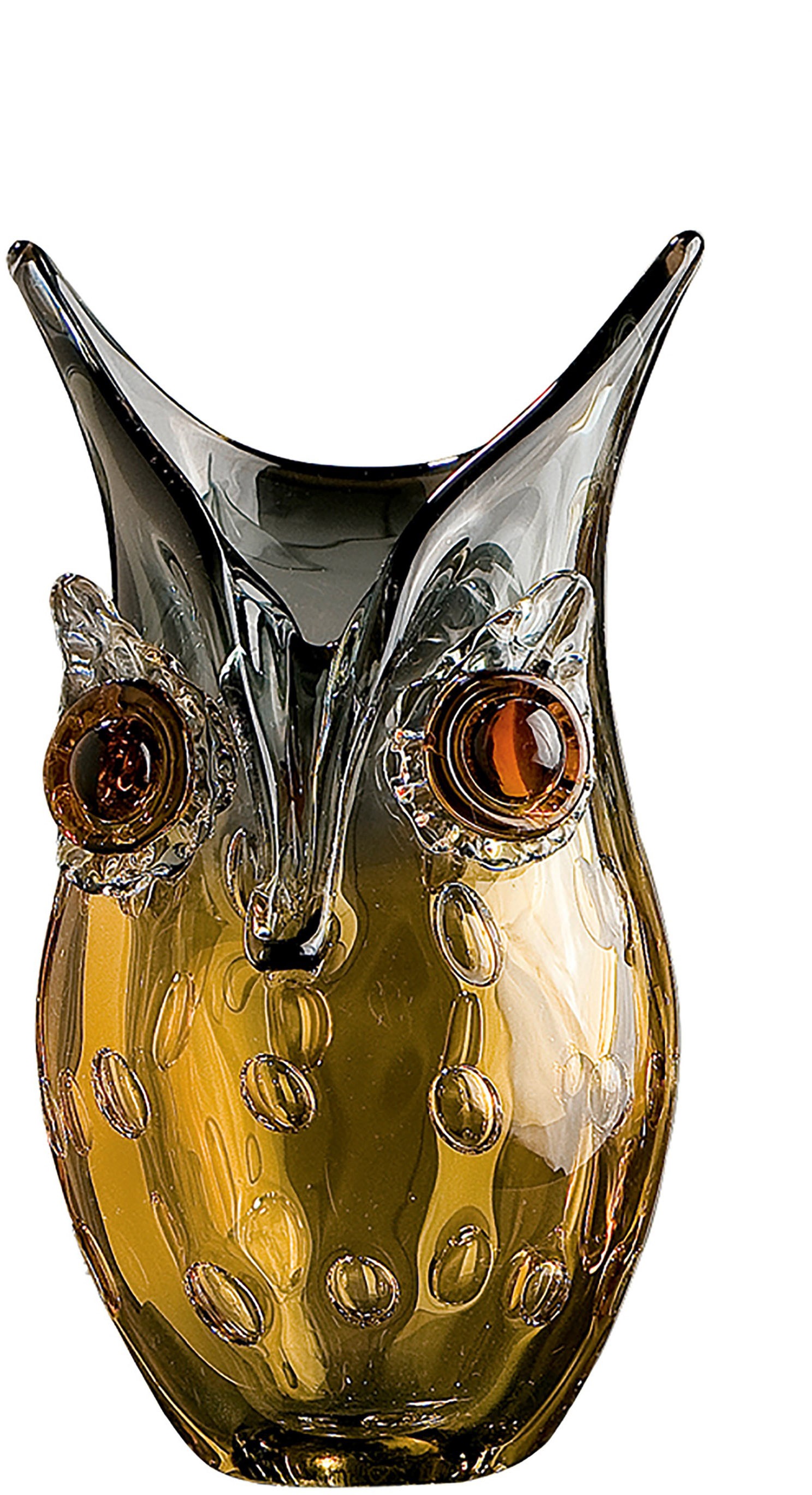 Image of GILDE GLAS art Dekovase "Eule"