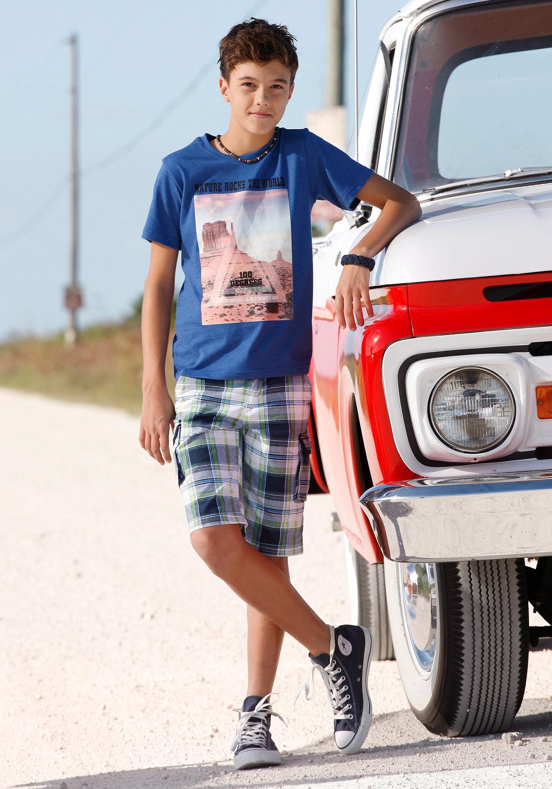 Arizona Bermudas, (Set, 2 tlg.), mit Bandgürtel