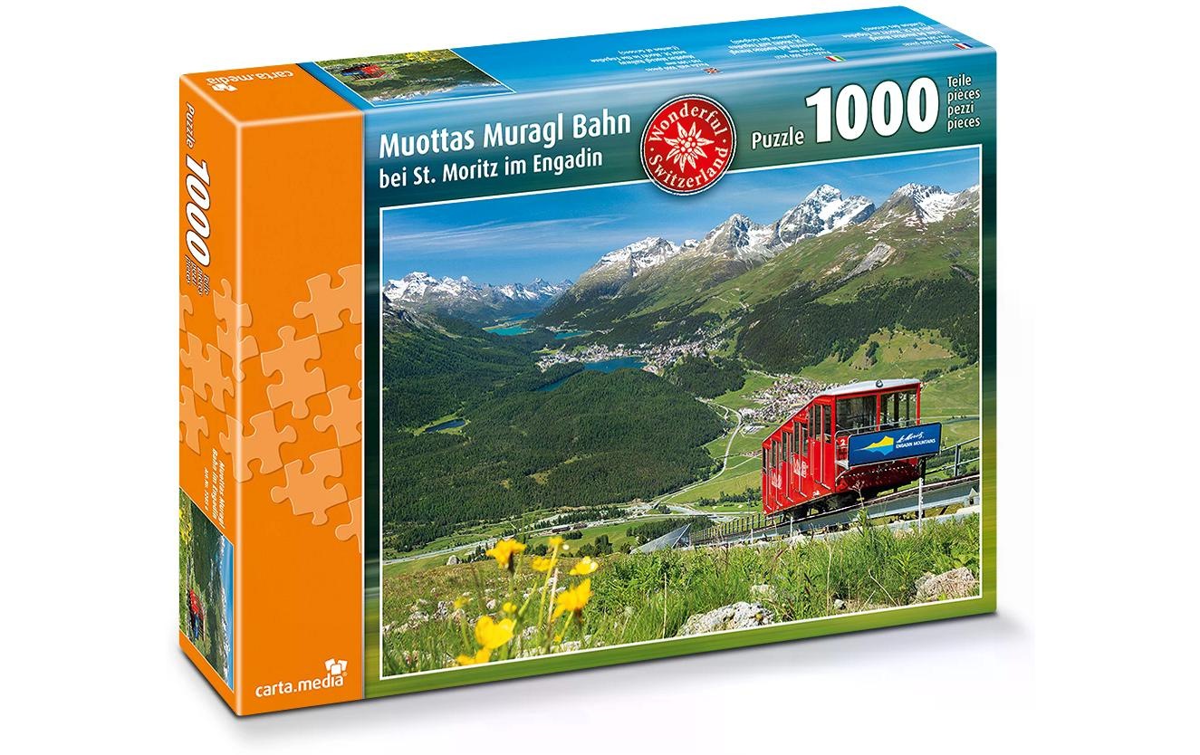 Puzzle »Carta.Media Muottas Muragl Bahn bei St.Moritz«, (1000 tlg.)