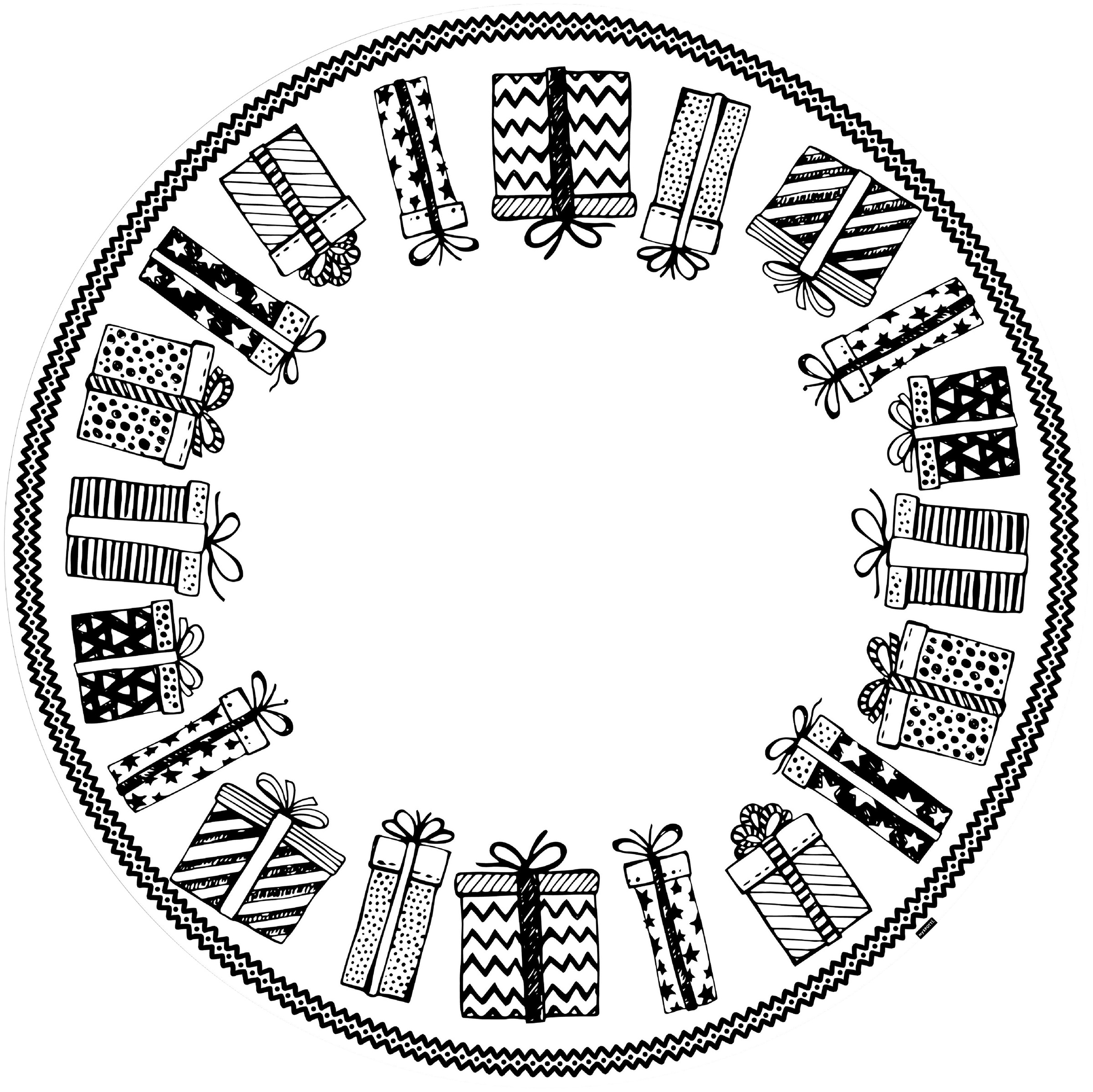 Image of MySpotti Vinylteppich »Funny Presents«, rund, 0,5 mm Höhe, rund, wasserfest und statisch haftend bei Ackermann Versand Schweiz