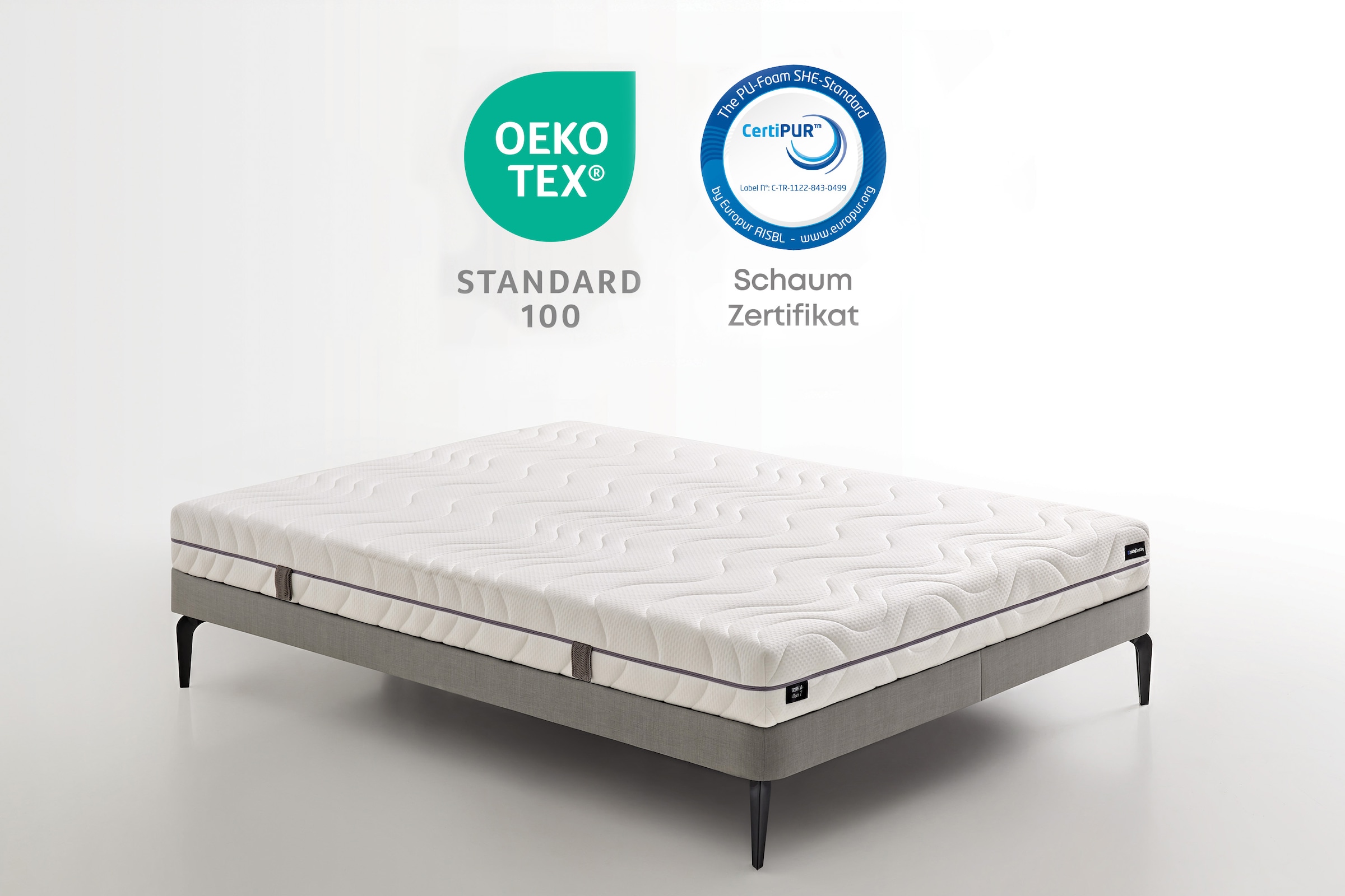 Yatas Bedding Taschenfederkernmatratze »Royal Duo 7 Slim, Matratze 90x200, 140x200 cm & weitere Grössen«, 18 cm hoch, Raumgewicht: 28 kg/m³, 434 Federn, (1 St., 1-tlg.), 7-Zonen, H2 / H3, Wendematratze, ergonomisch, atmungsaktiv