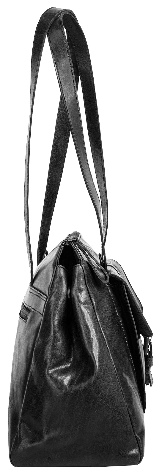 Spikes & Sparrow Henkeltasche, echt Leder