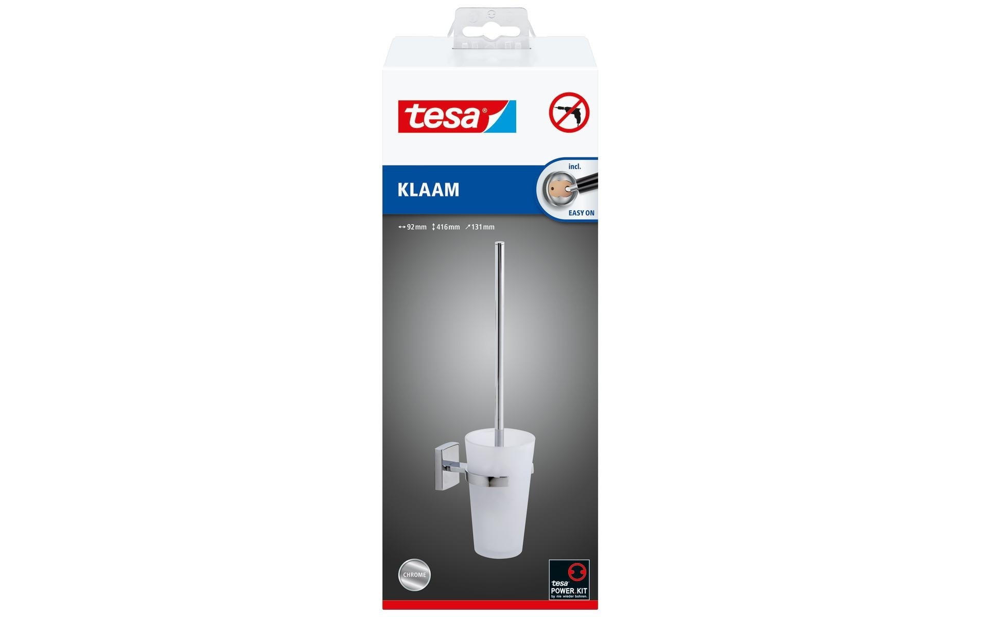 tesa WC-Garnitur »Klaam«, aus Glas-Metall