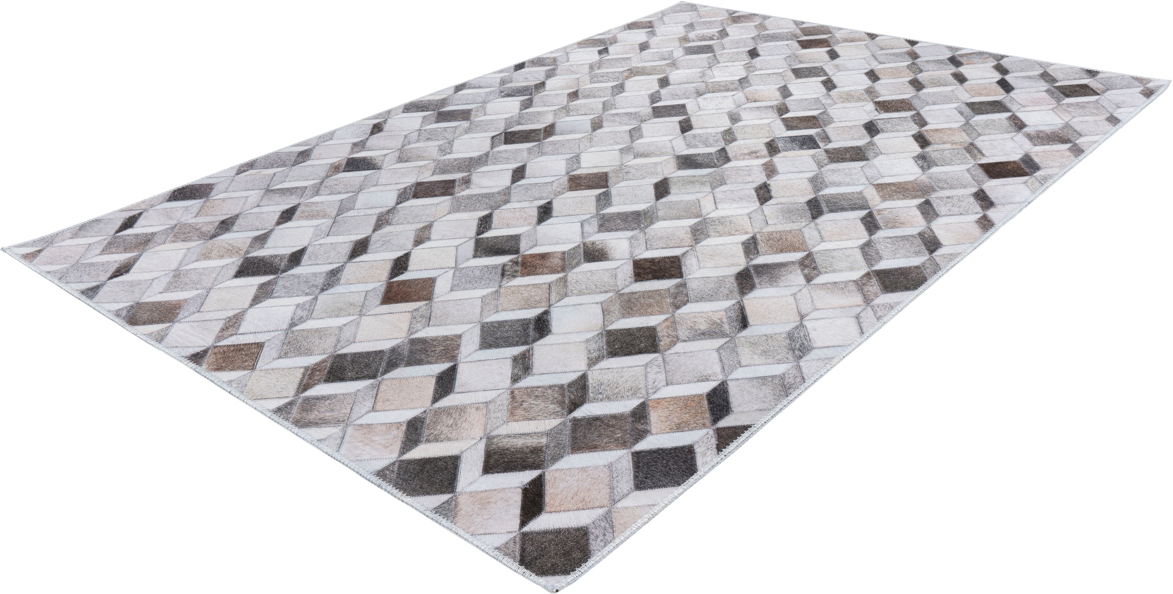 Image of Obsession Teppich »My Bonanza 524«, rechteckig, 5 mm Höhe, Flachgewebe, bedruckt, geometrisches Design, Felloptik, ideal im Wohnzimmer & Schlafzimmer bei Ackermann Versand Schweiz