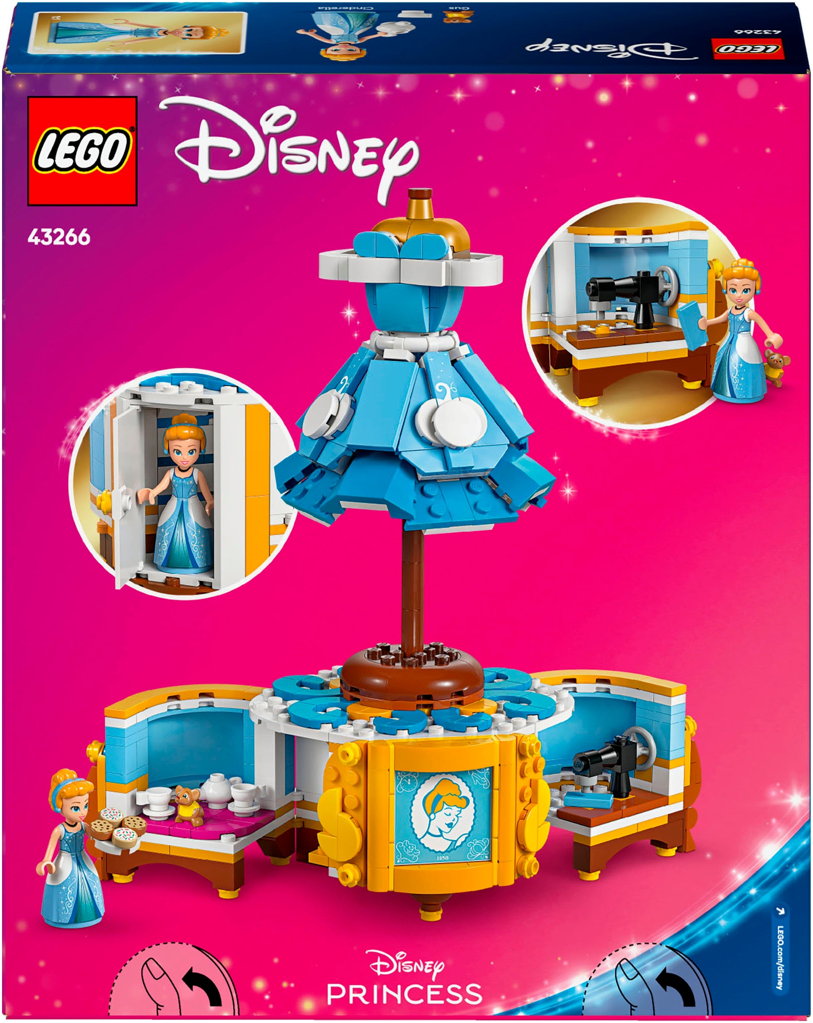 LEGO® Pions de construction »Cinderellas Kleid (43266), LEGO® Disney Princess« Made in Europe