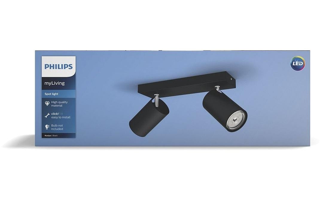 Philips Deckenspot »Kosipo, 2 x GU10«, 2 flammig, Leuchtmittel GU10 | LED wechselbar