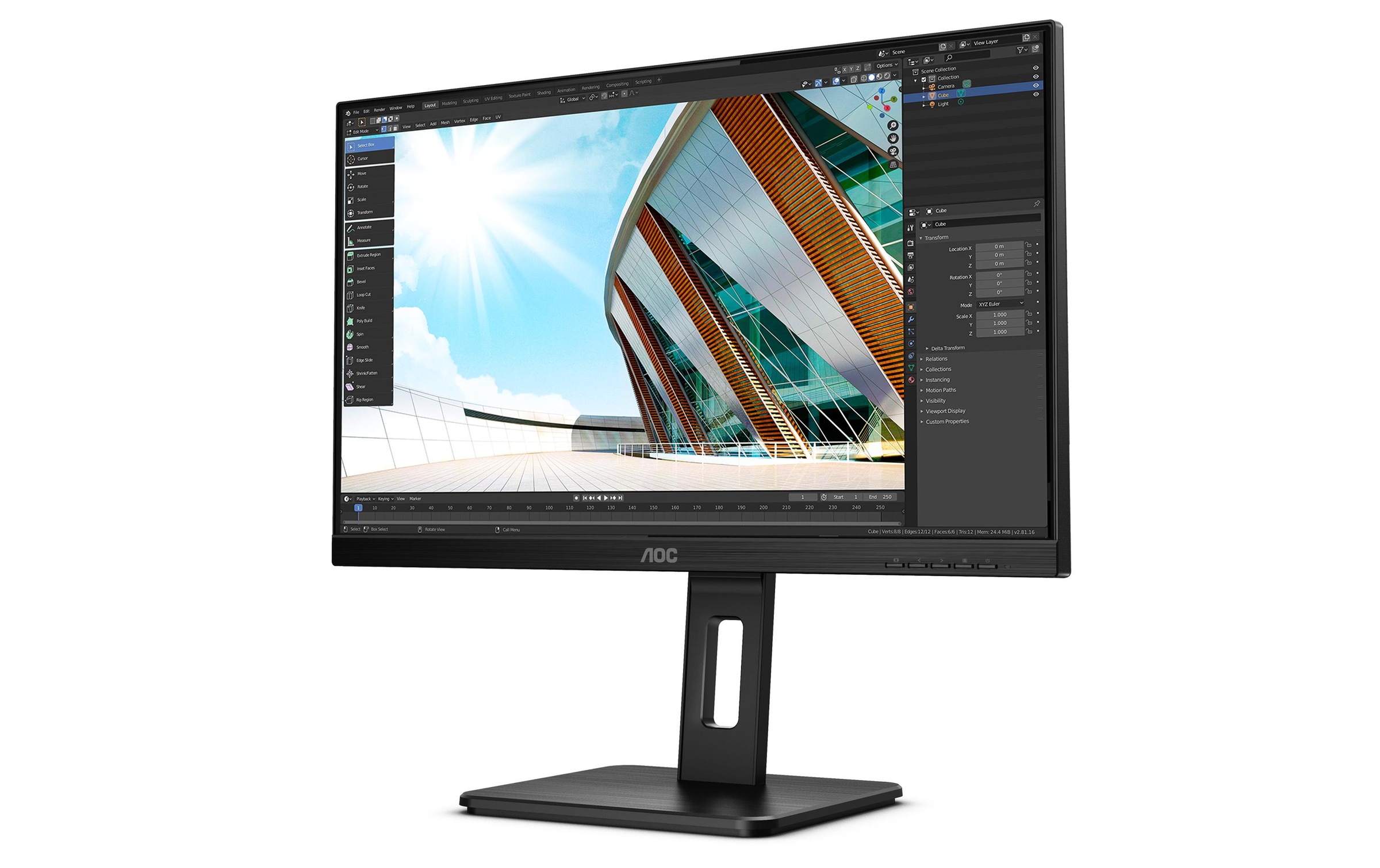 AOC Moniteur ergo »U27P2« 68,31 cm/27 ″  3840 x 2160 px 4 Reaktionszeit 60 Hz