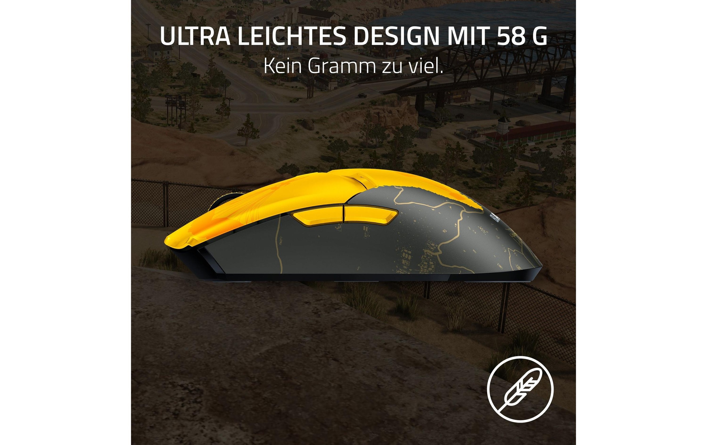 RAZER Gaming-Maus »Viper V2 Pro PUBG: BATTLEGROUNDS Edition«, kabelgebunden