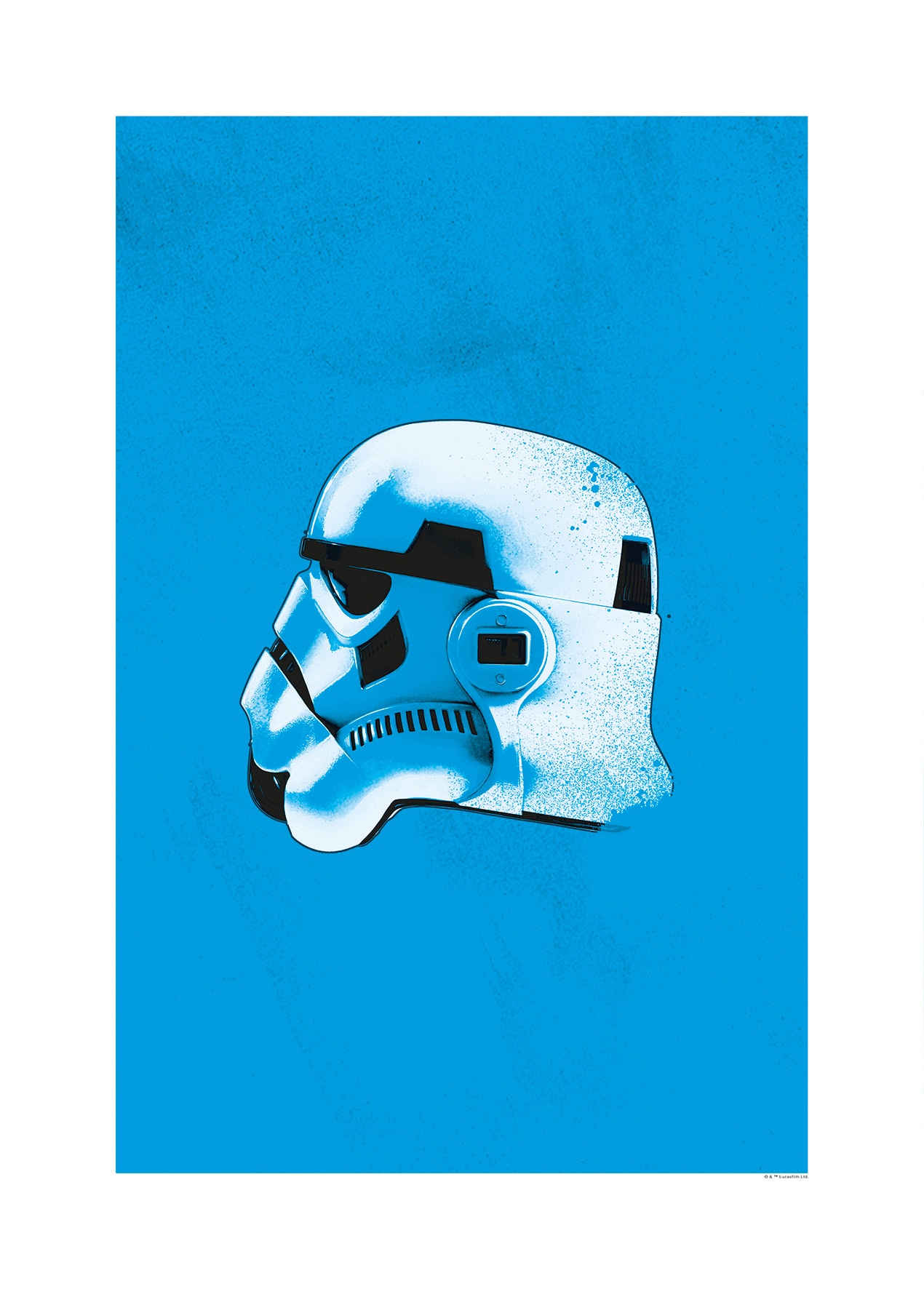 Image of Komar Bild "Star Wars Classic Helmets Stormtrooper" Star Wars 1 Stk. tlg. Wandbild zur Dekoration im Kinderzimmer - ohne Rahmen