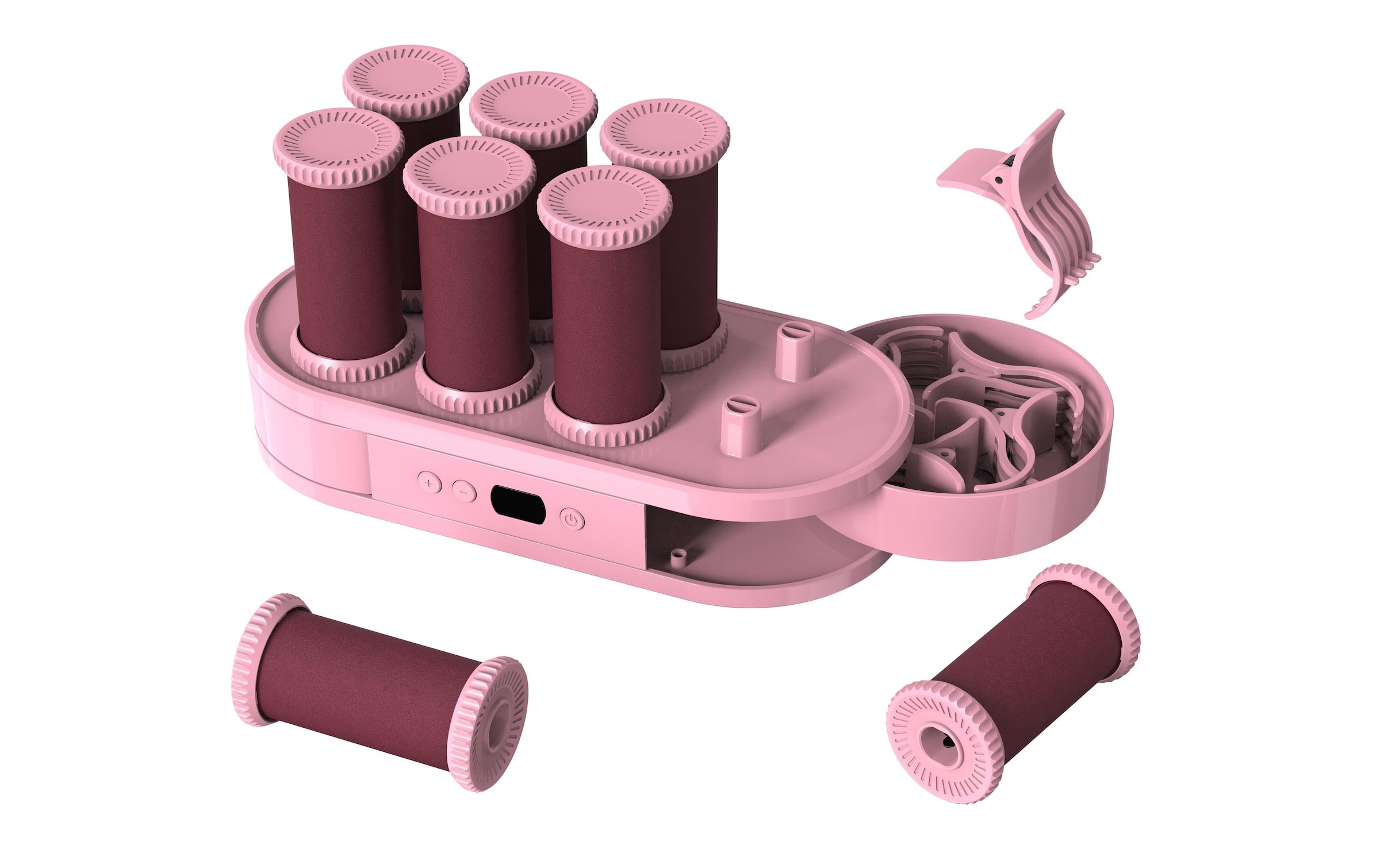Mermade Hair Bobines chauffantes »Hot Rollers Digital« 10 Lockenwickler Digitale Heizwickler mit 10 Keramikwicklern und 5 Temperaturstufen