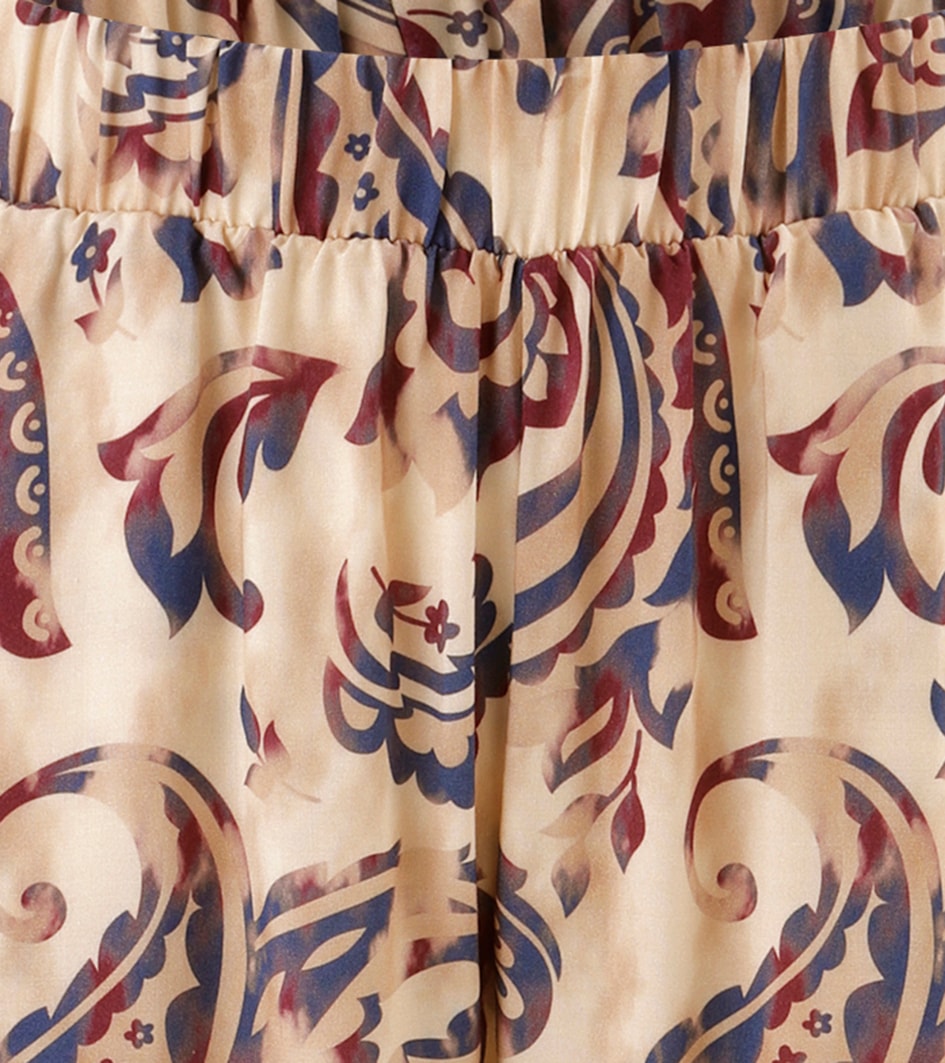 Aniston CASUAL Schlupfhose  mit trendigem Paisley-Druck und Bordüre am Saum - NEUE KOLLEKTION