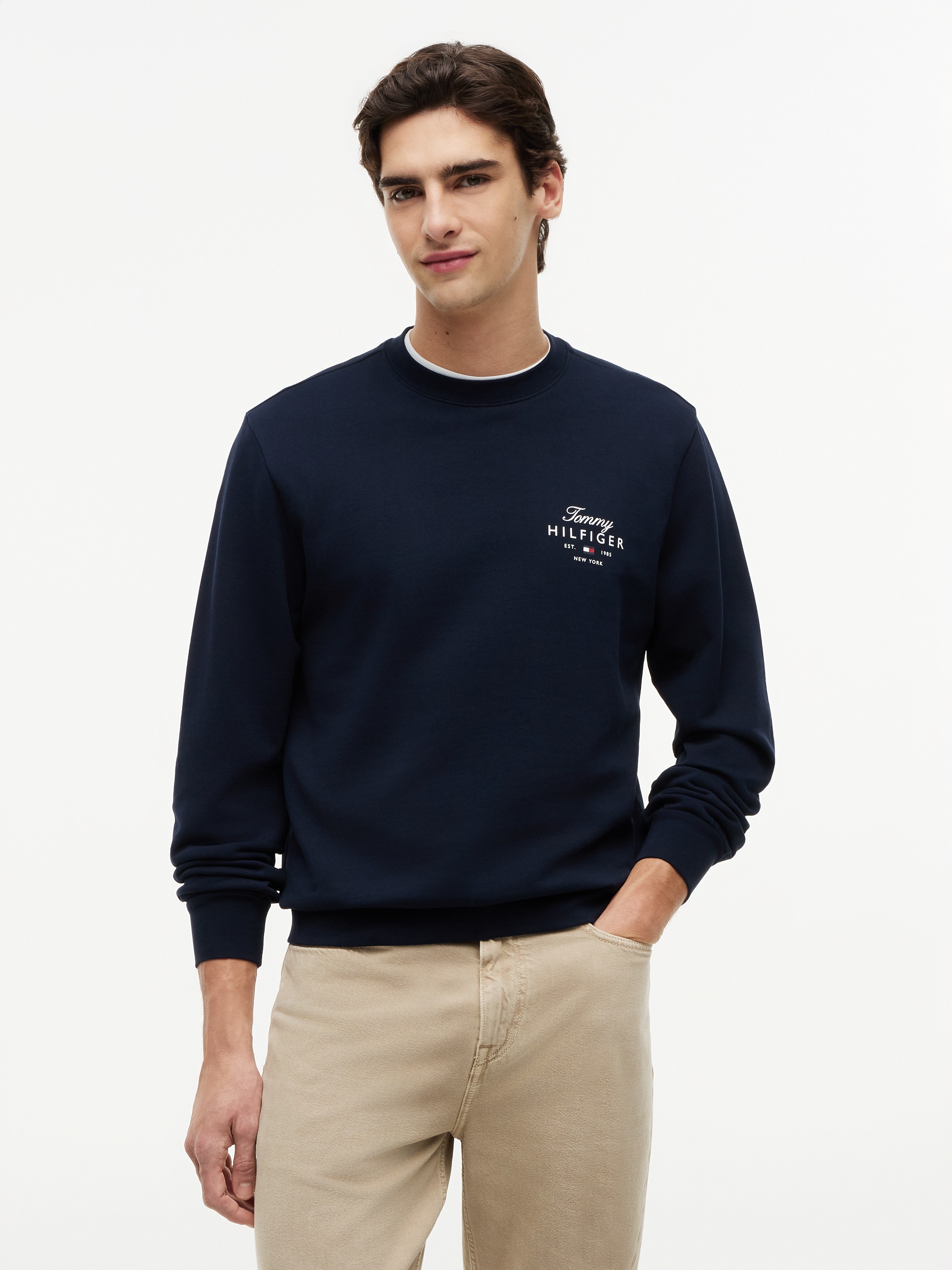 Image of Tommy Hilfiger Sweatshirt "SCRIPT STACK SWEATSHIRT"