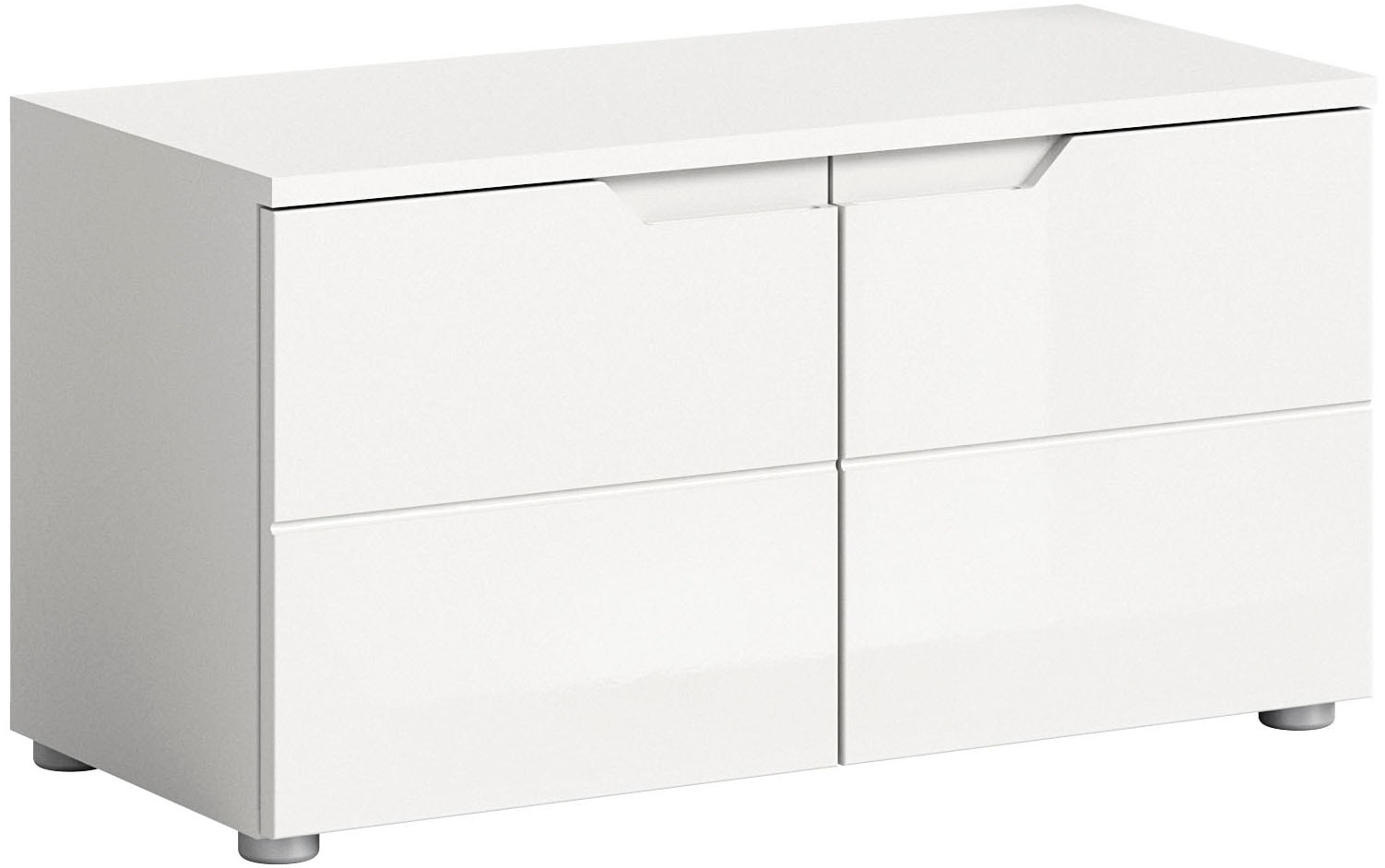 Image of Home affaire Sitzbank "CAPRI, Breite 80 cm, 2 Türen mit eingefasster Griffmulde, 2 Fächer" Garderobenbank, Flurbank, Dielenbank, Bank mit Stauraum, Bank