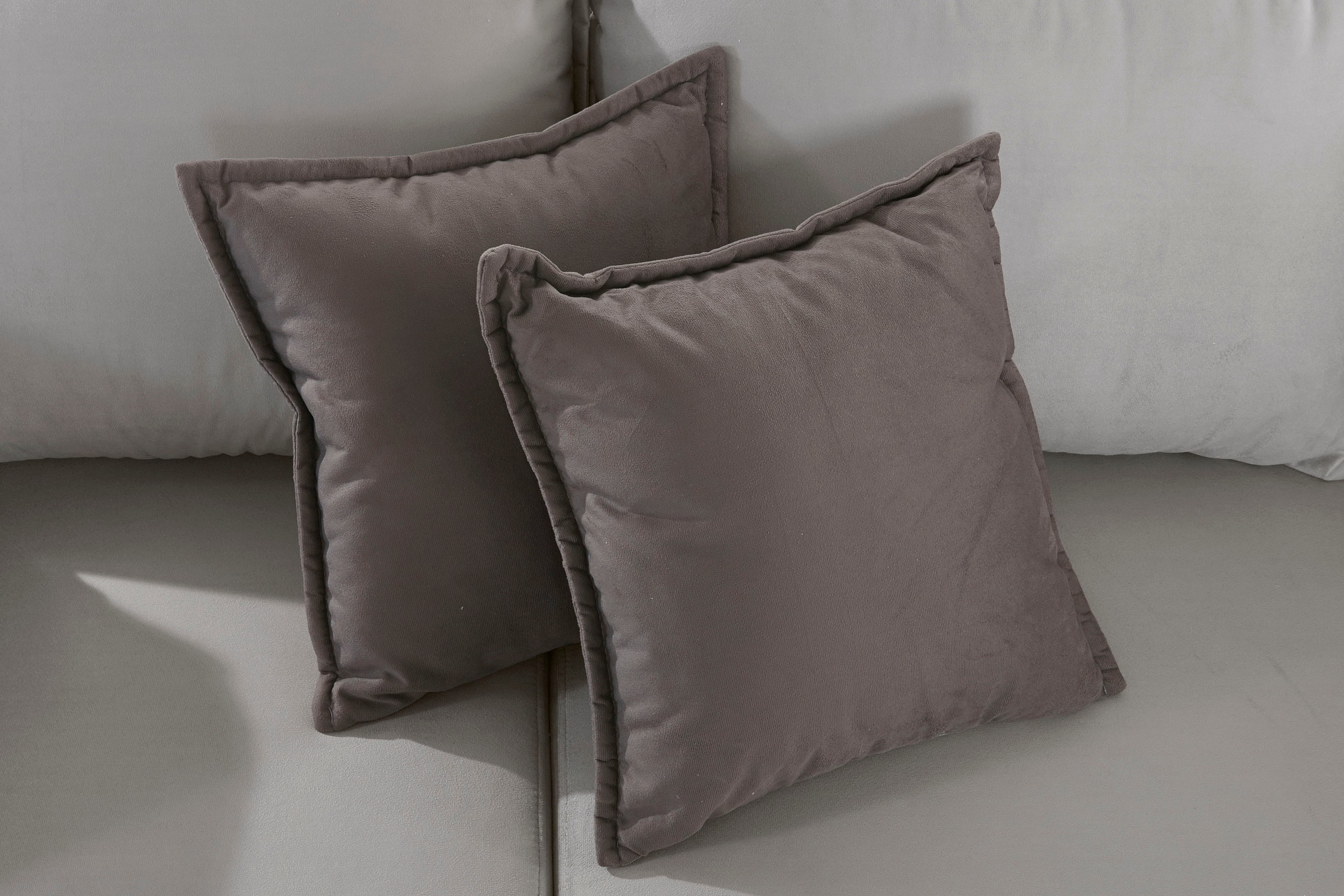 INOSIGN Ecksofa »Asra L-Form«, incl. Bettfunktion und Bettkasten, Seitentasche im Armteil, Federkern