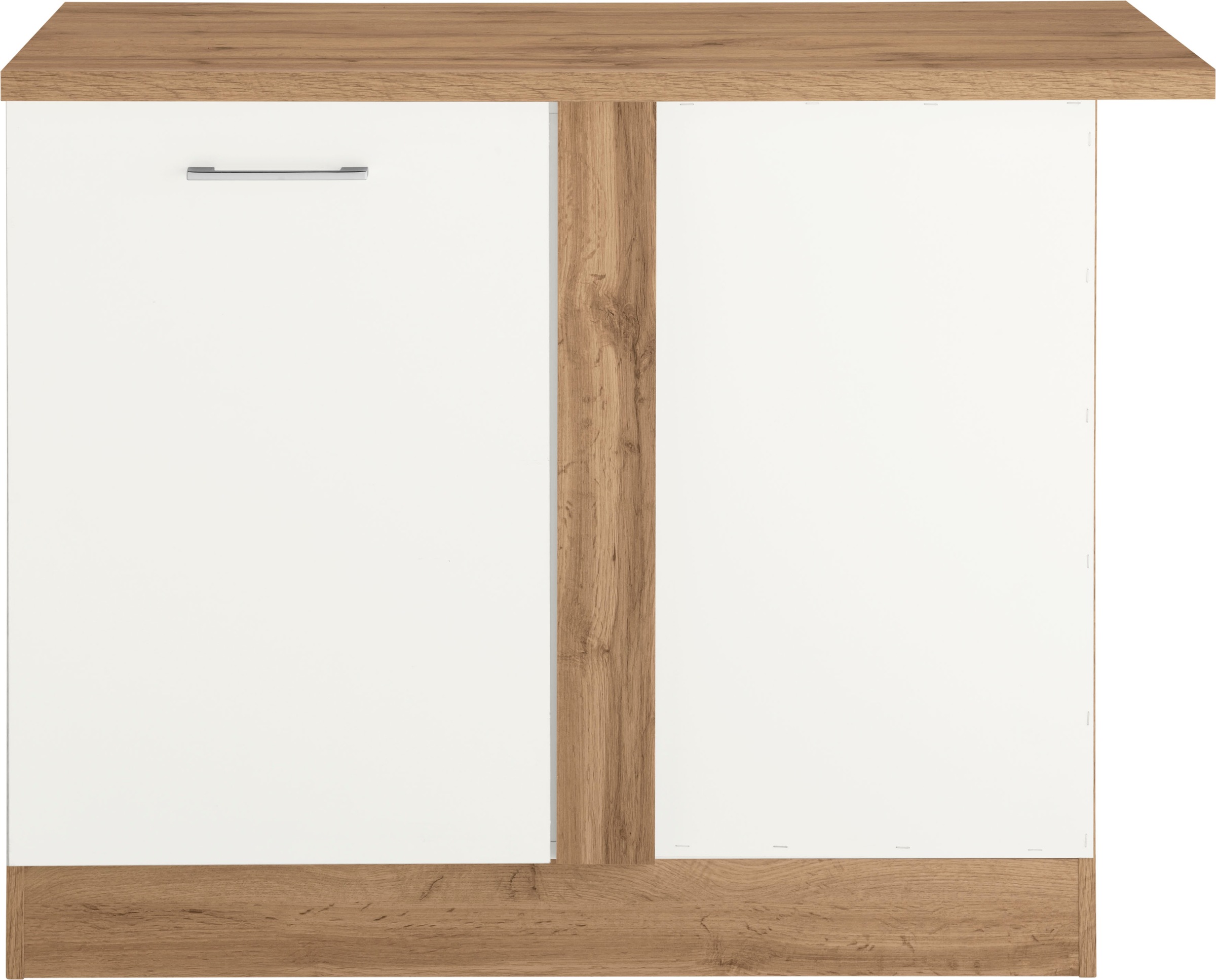 KOCHSTATION Meuble bas d'angle »KS-Colmar« 110 cm, avec poignée en métal