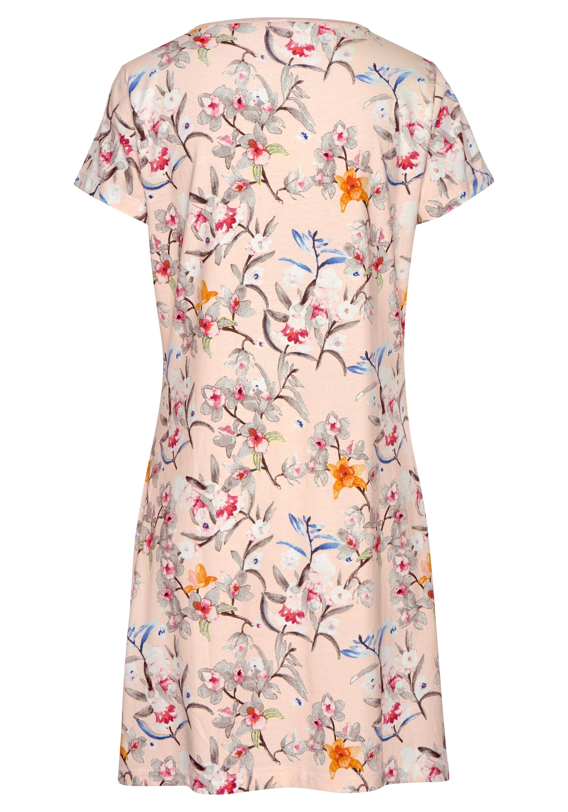 s.Oliver Nachthemd, mit Blumenmuster
