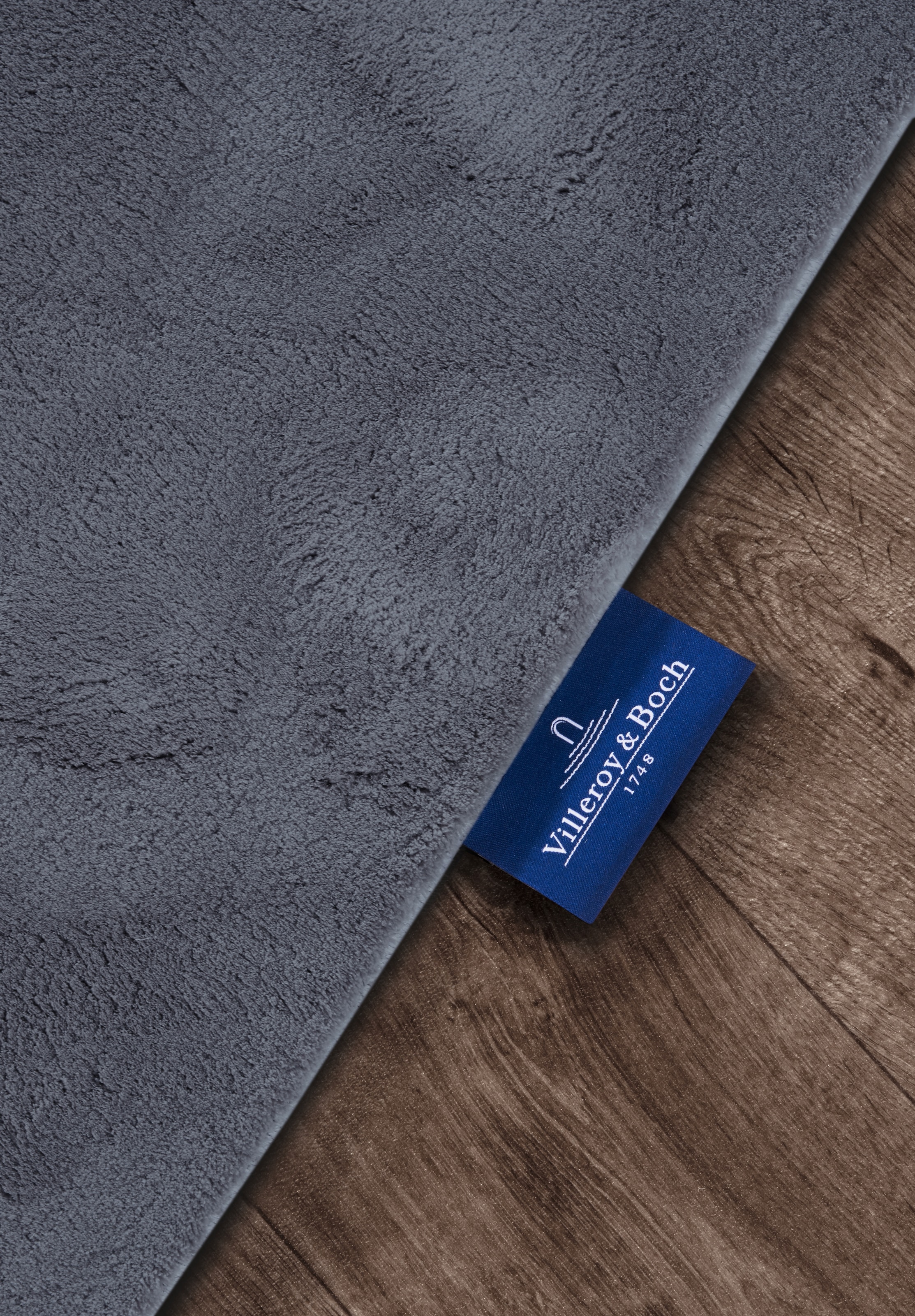 Villeroy & Boch Teppich »Leon« rechteckig 15 mm Höhe Langflor, Shaggy, uni, flauschig weich, glänzend, Kaninchenfell Haptik