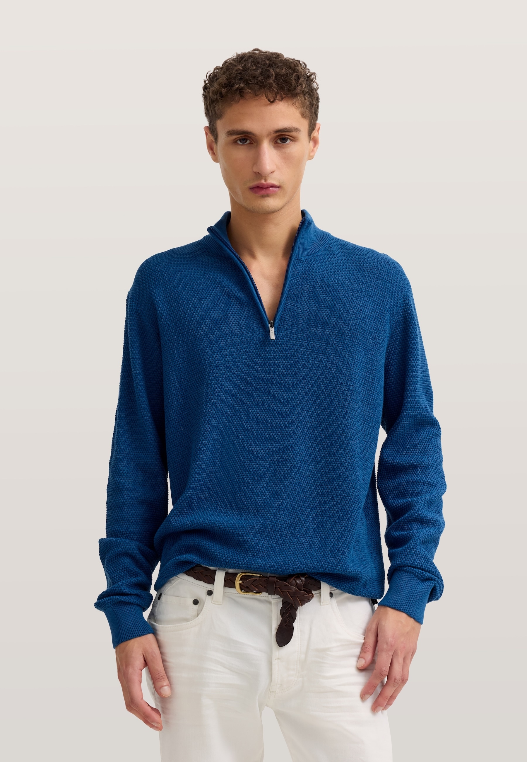 Image of bugatti Troyer "Regular Fit" aus reiner Baumwolle