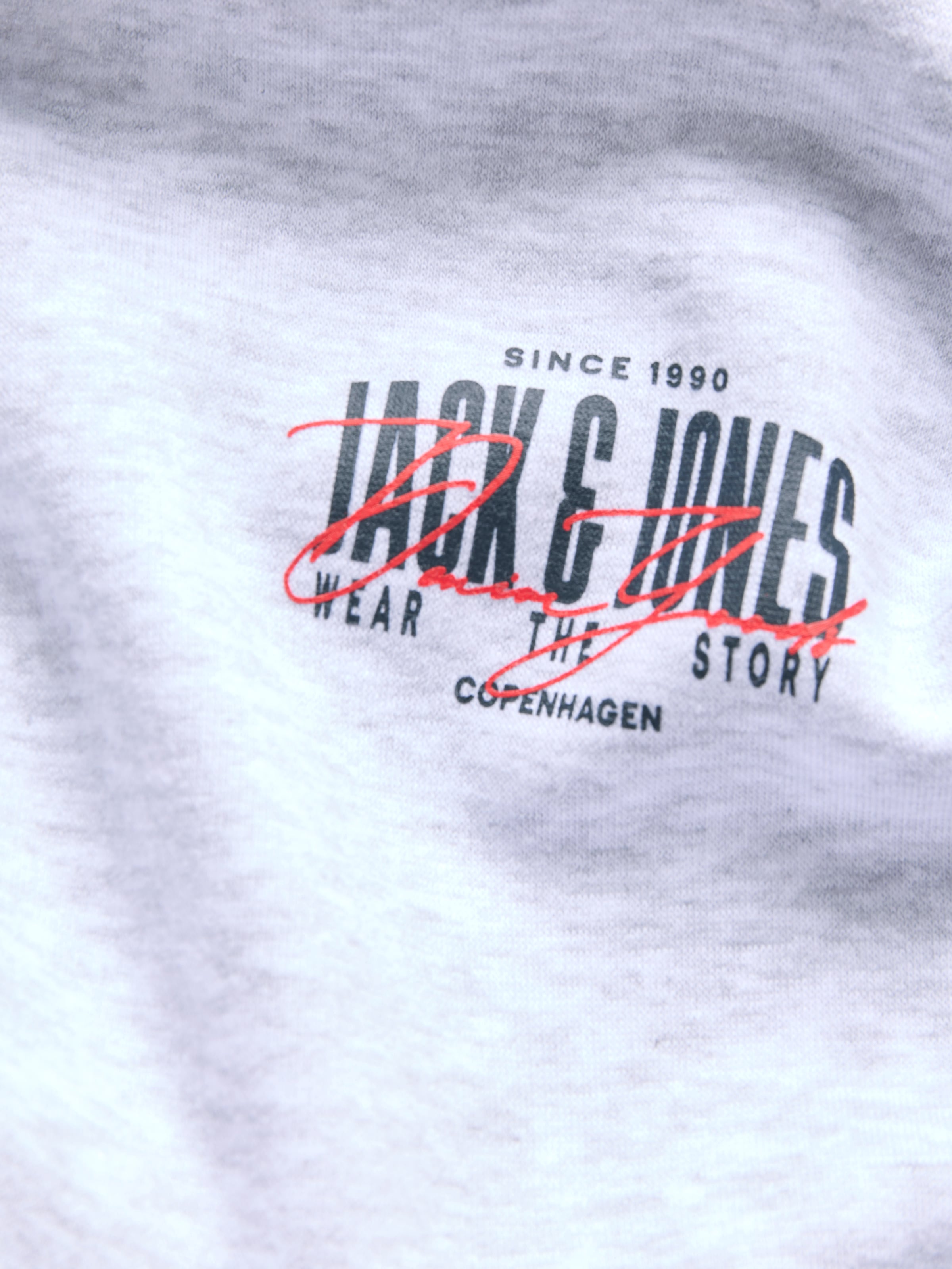 Jack & Jones Sweat à capuche »JJAERO SWEAT ZIP HOOD« mélange de matériaux, coupe régulière