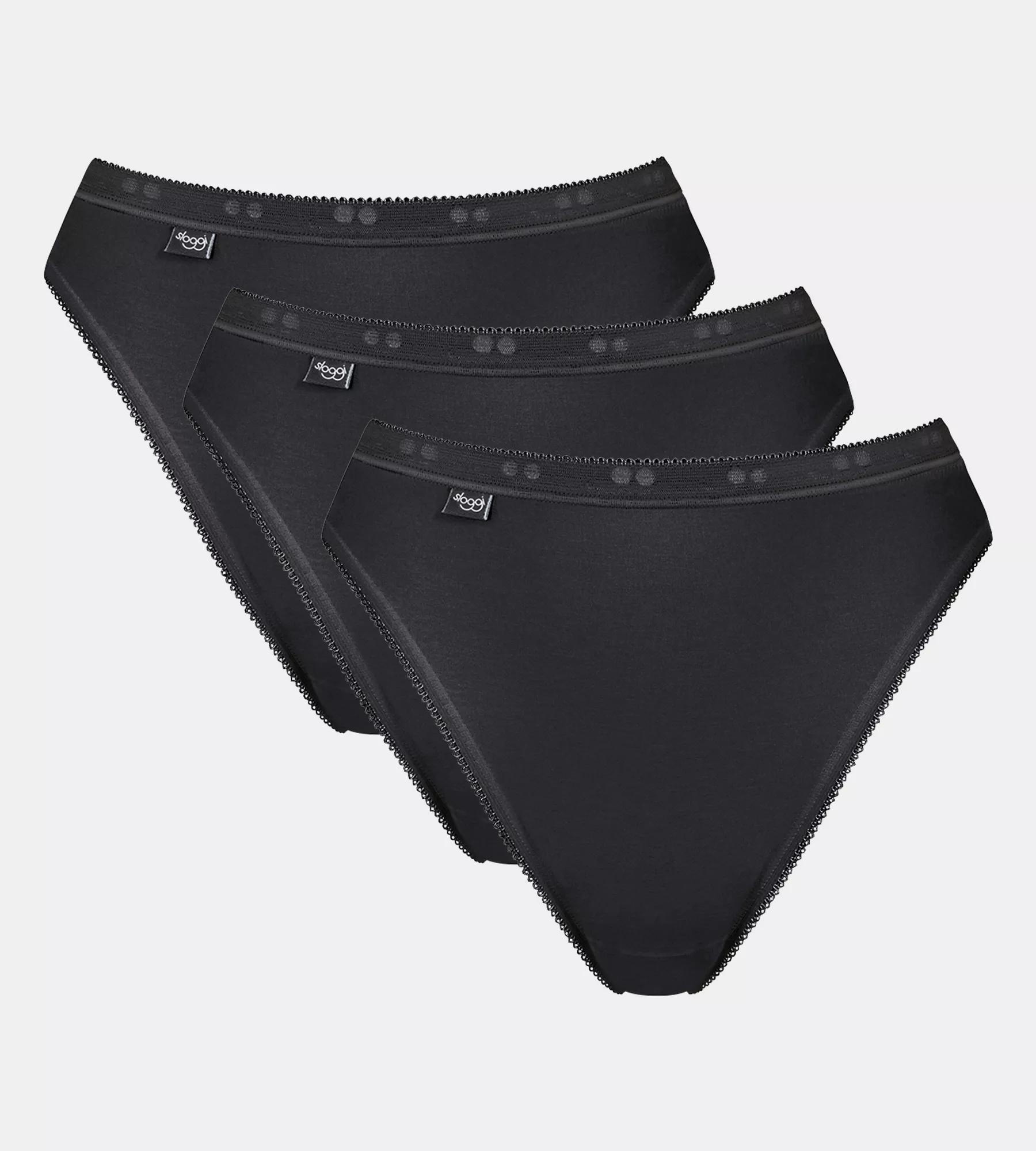 Image of sloggi Tai-Slip "Basic+" 3er Pack, elastischer Bund, weiche Nähte, Baumwollmischung, atmungsaktiv