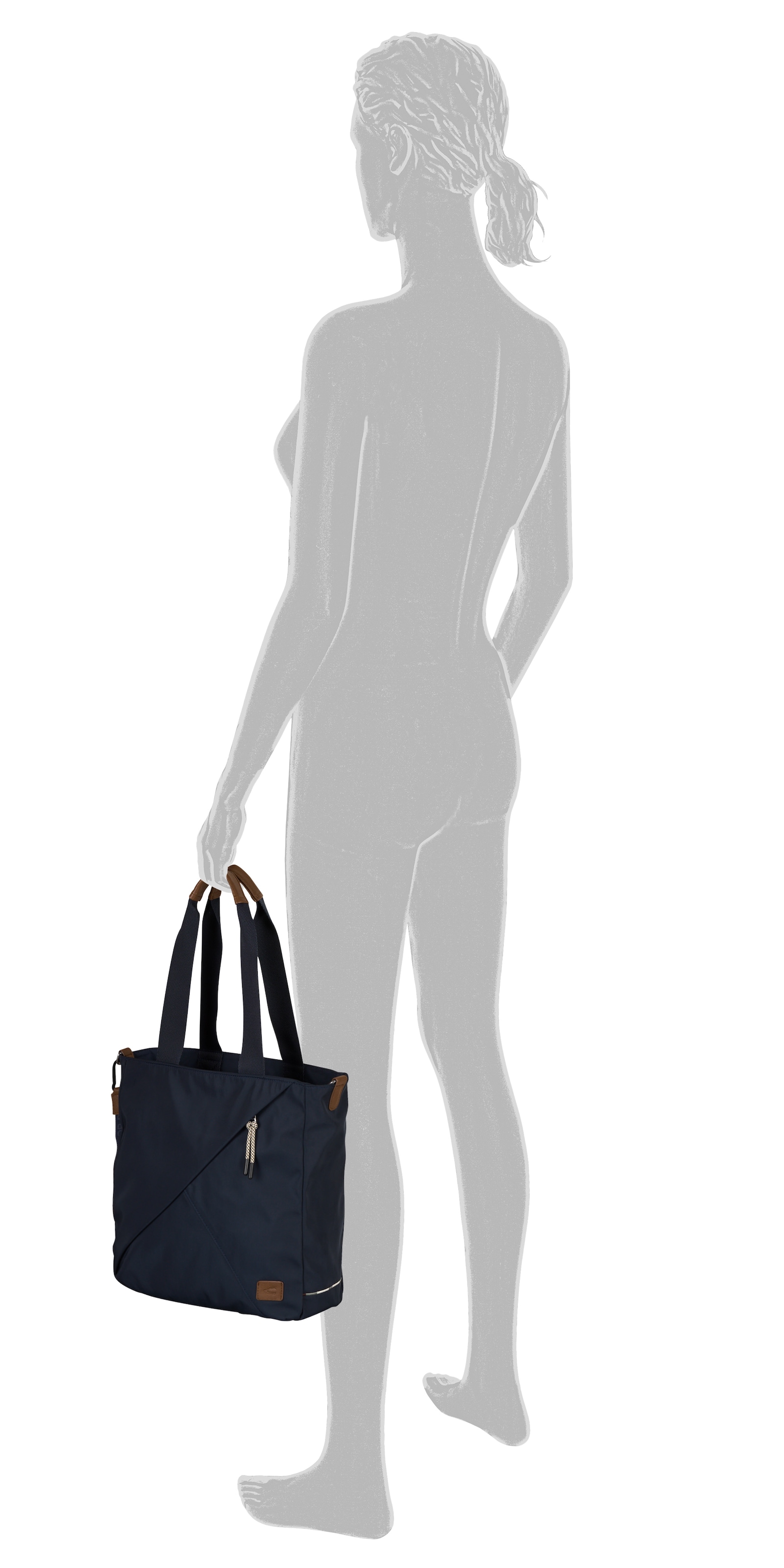 camel active Shopper »Aurum« aus recyceltem Polyester in Nylonstruktur, leicht & mit feinen Details