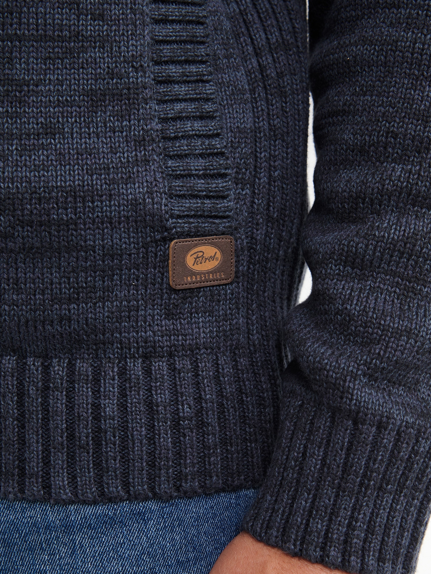 Petrol Industries Strickjacke, mit Stehkragen