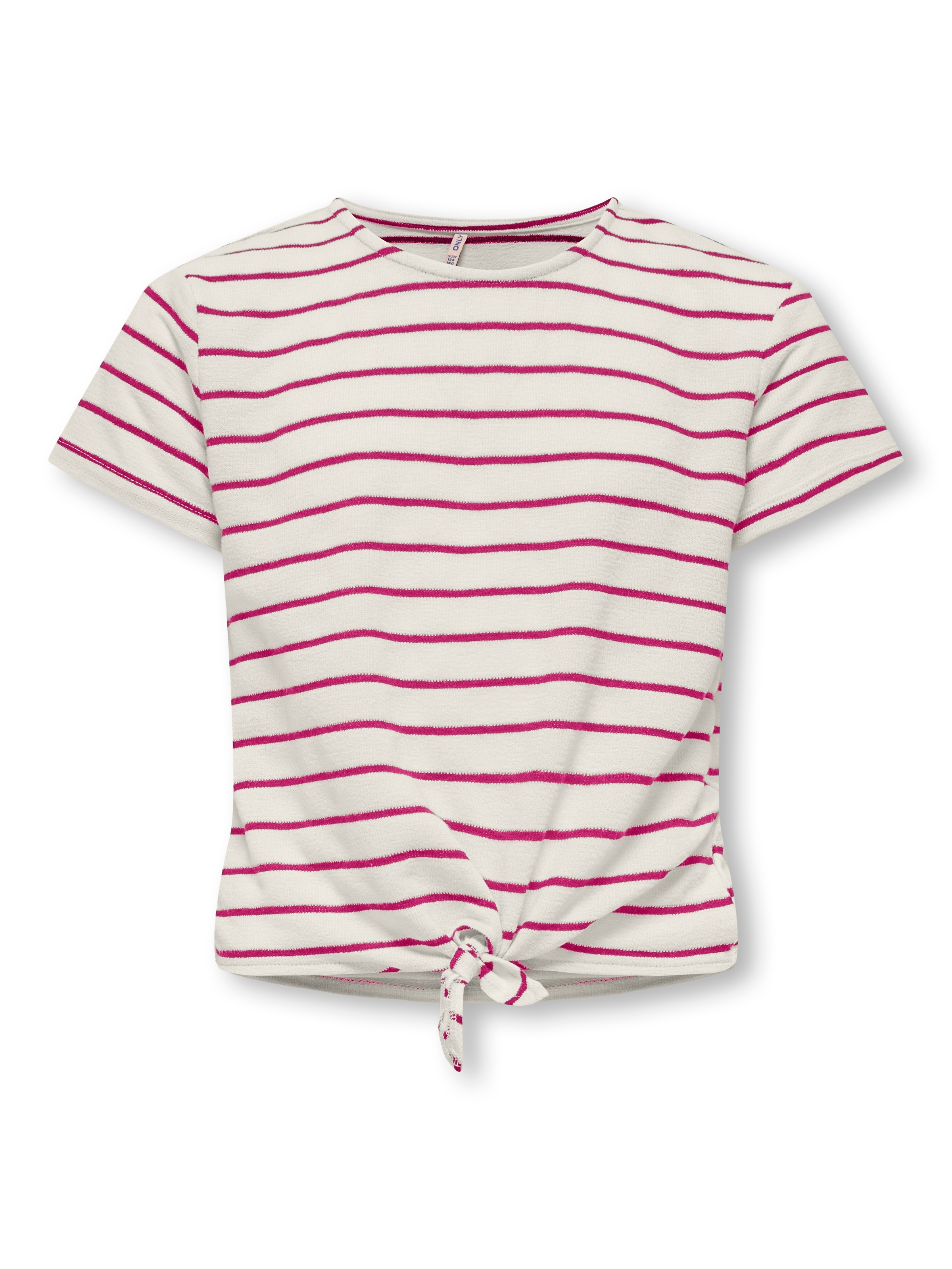Image of KIDS ONLY T-Shirt "KOGJANA SS STRIPED KNOT TOP JRS" mit coolem Knotendetail